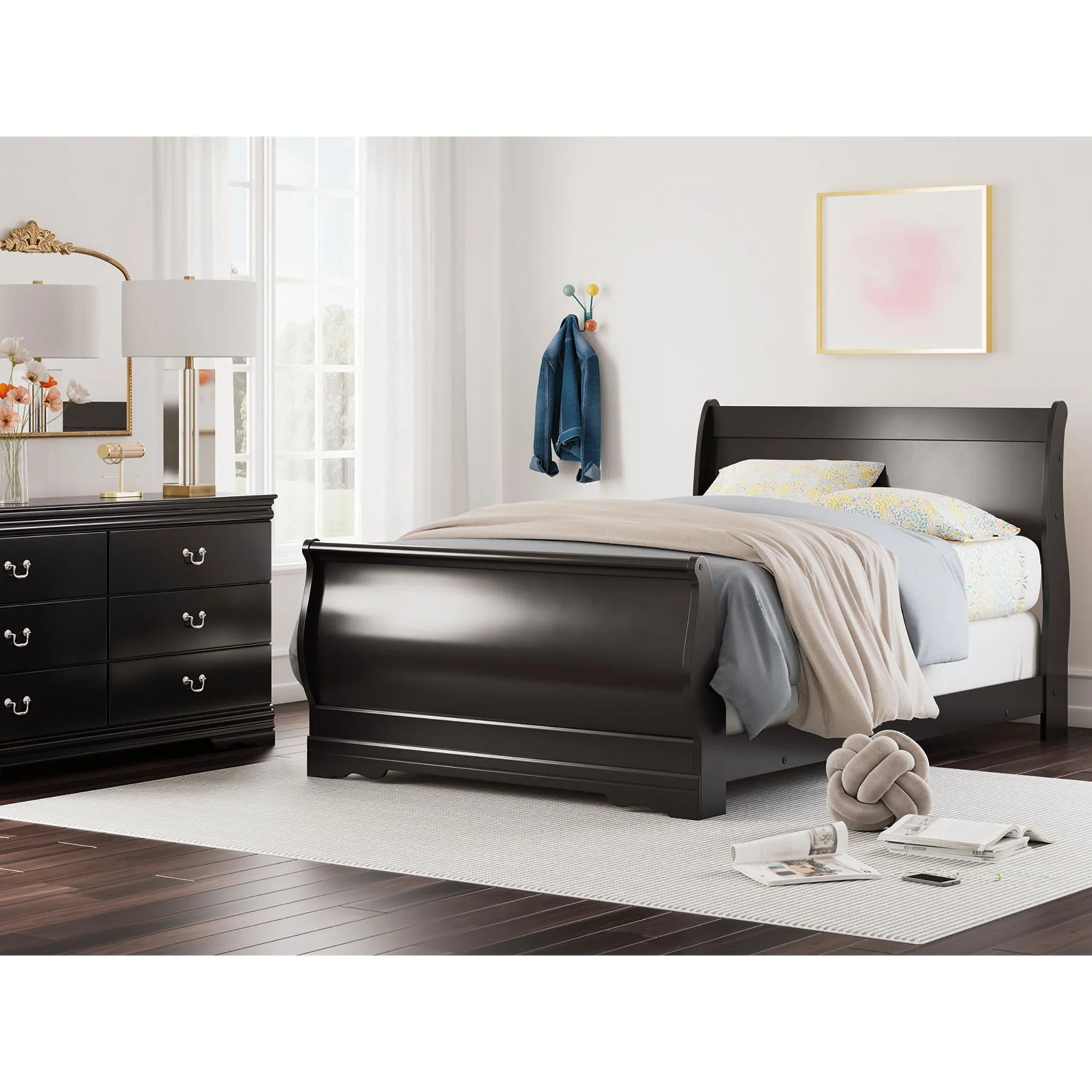Huey Vineyard Sleigh Bed - Image 22
