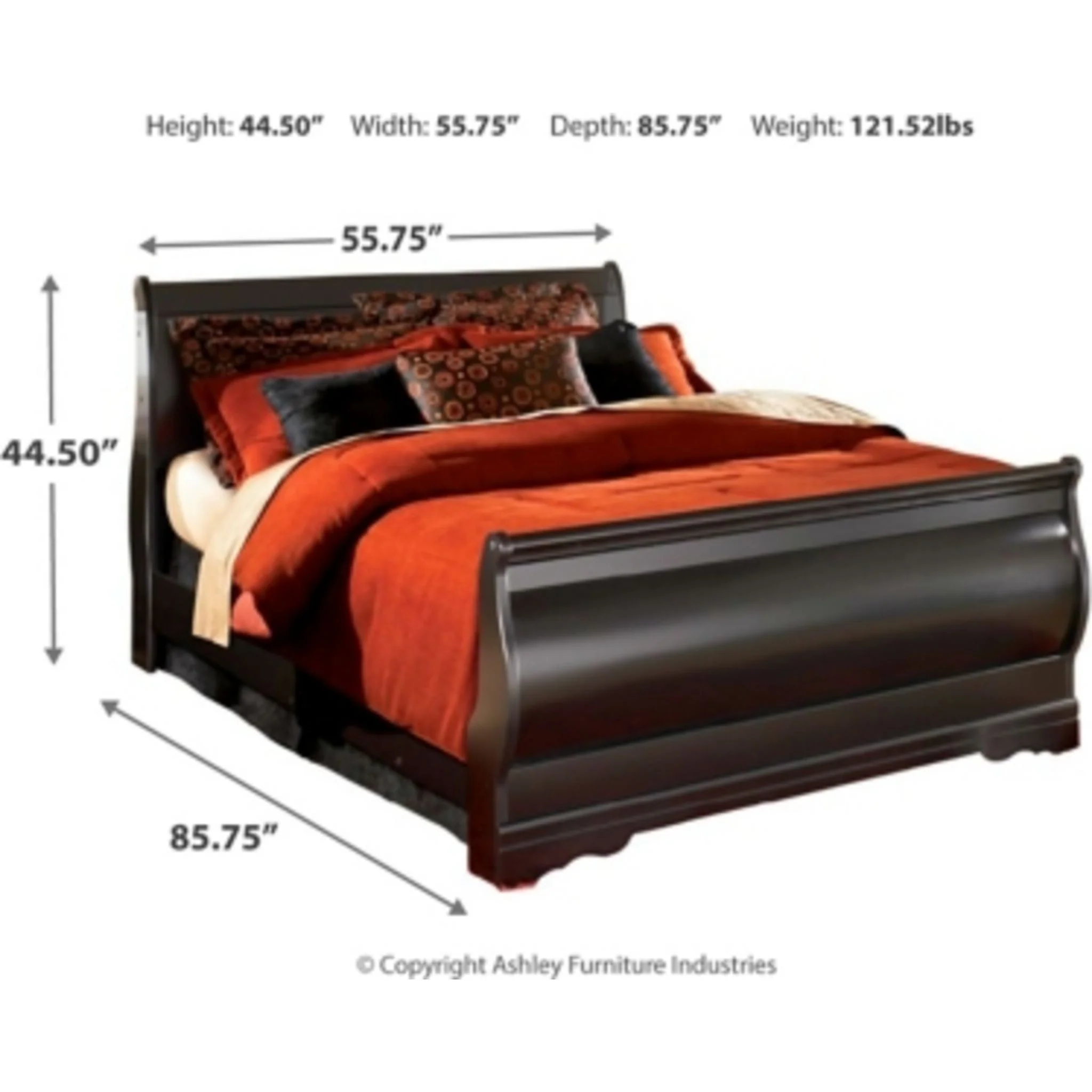 Huey Vineyard Sleigh Bed - Image 24
