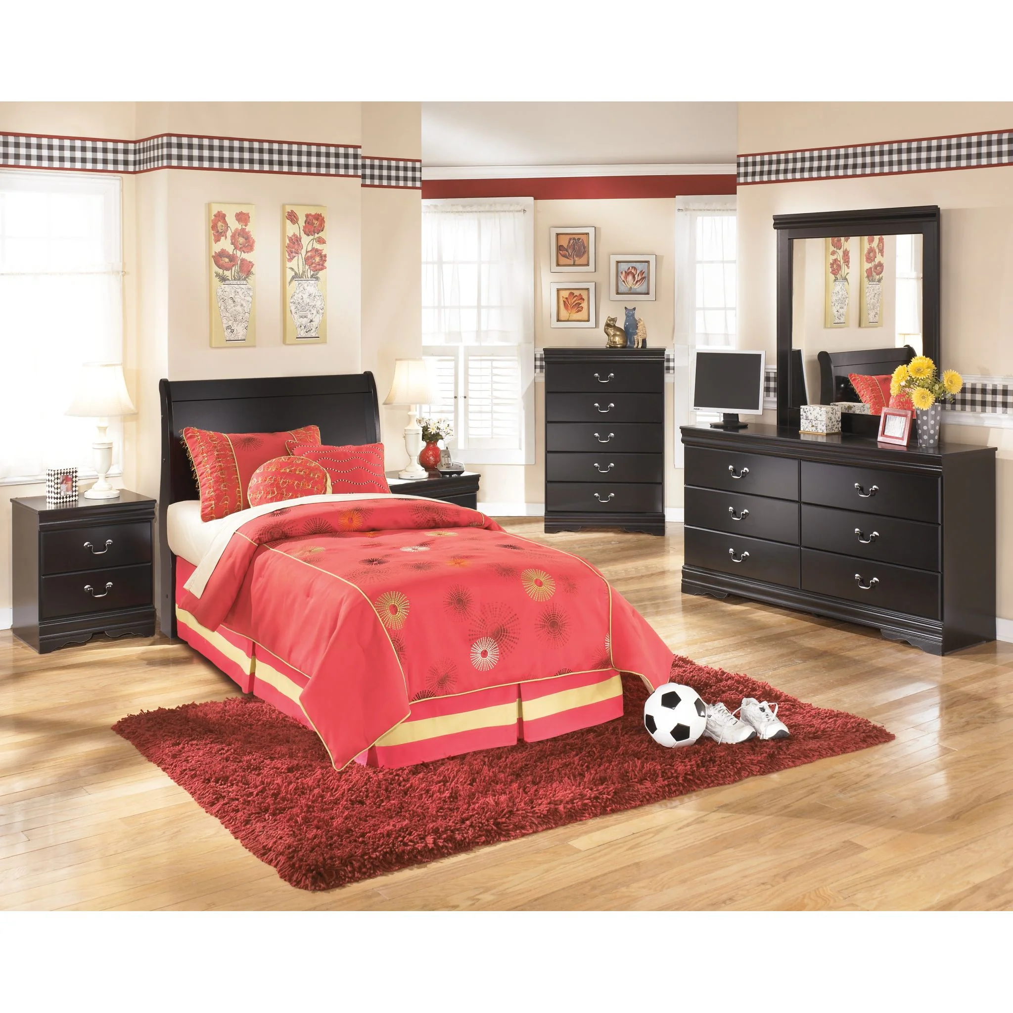 Huey Vineyard Twin Sleigh Headboard - Image 4