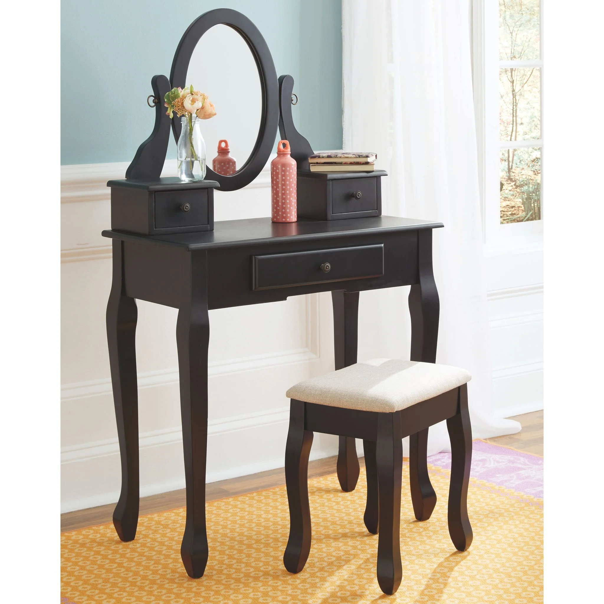 Huey Vineyard Vanity, Mirror & Stool - Image 2