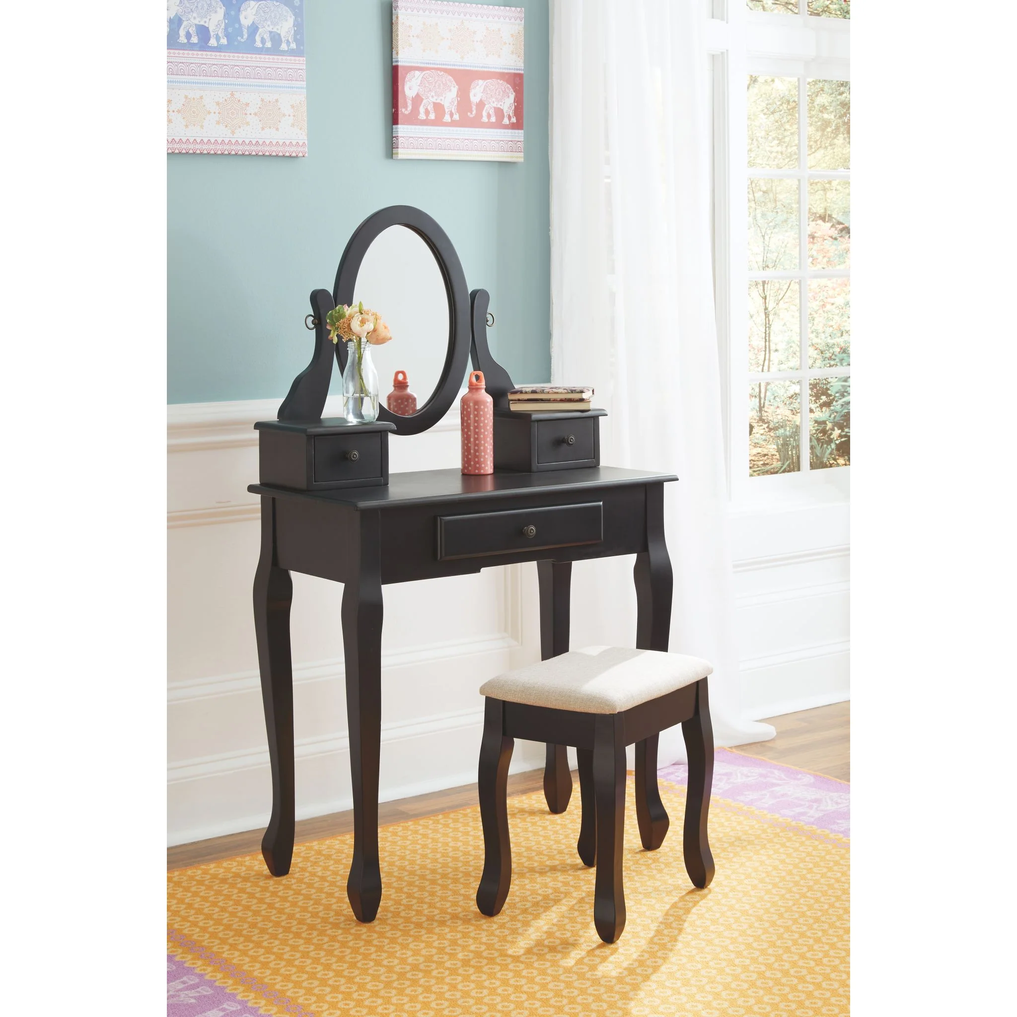 Huey Vineyard Vanity, Mirror & Stool - Image 5