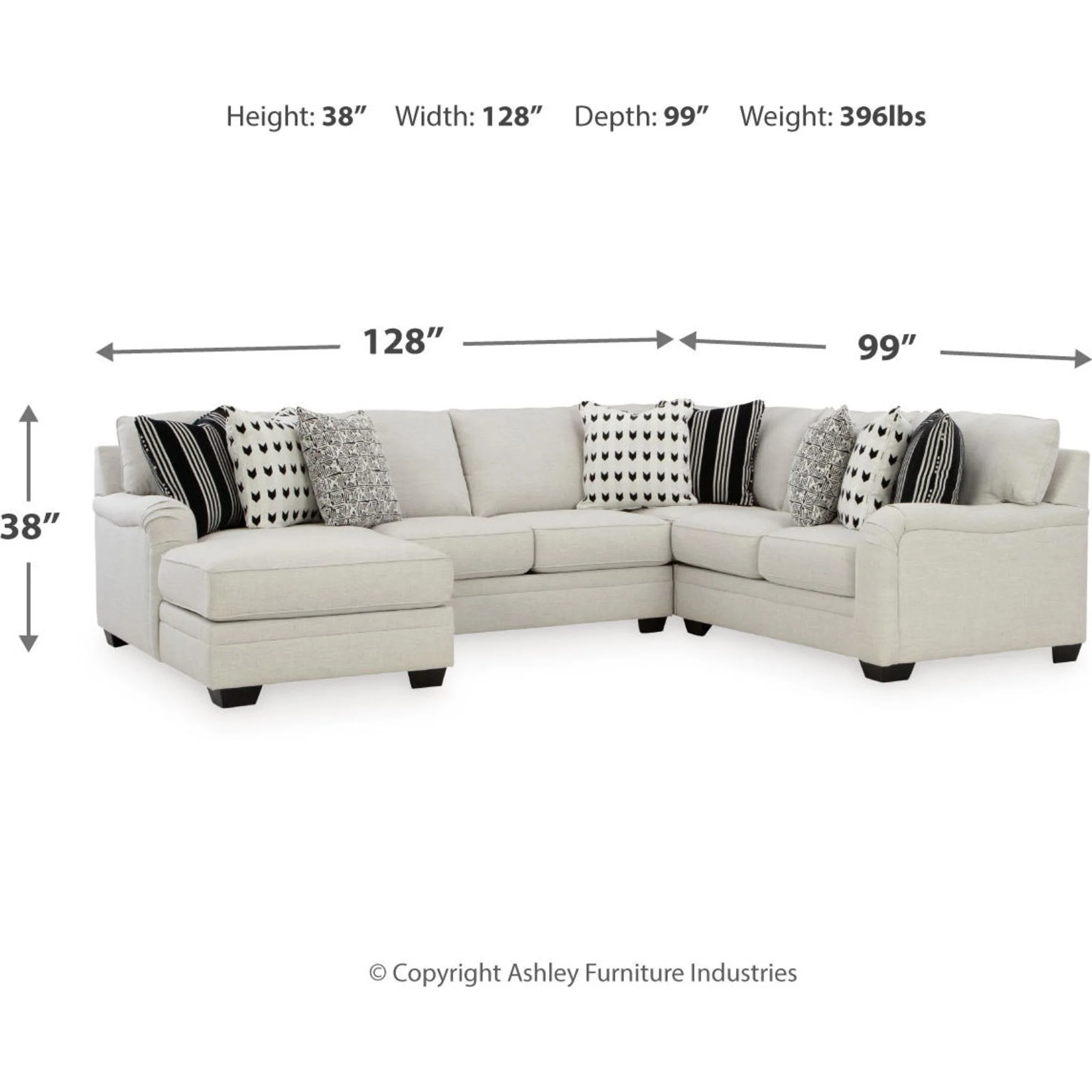 Huntsworth 4 Piece Sectional - Image 8