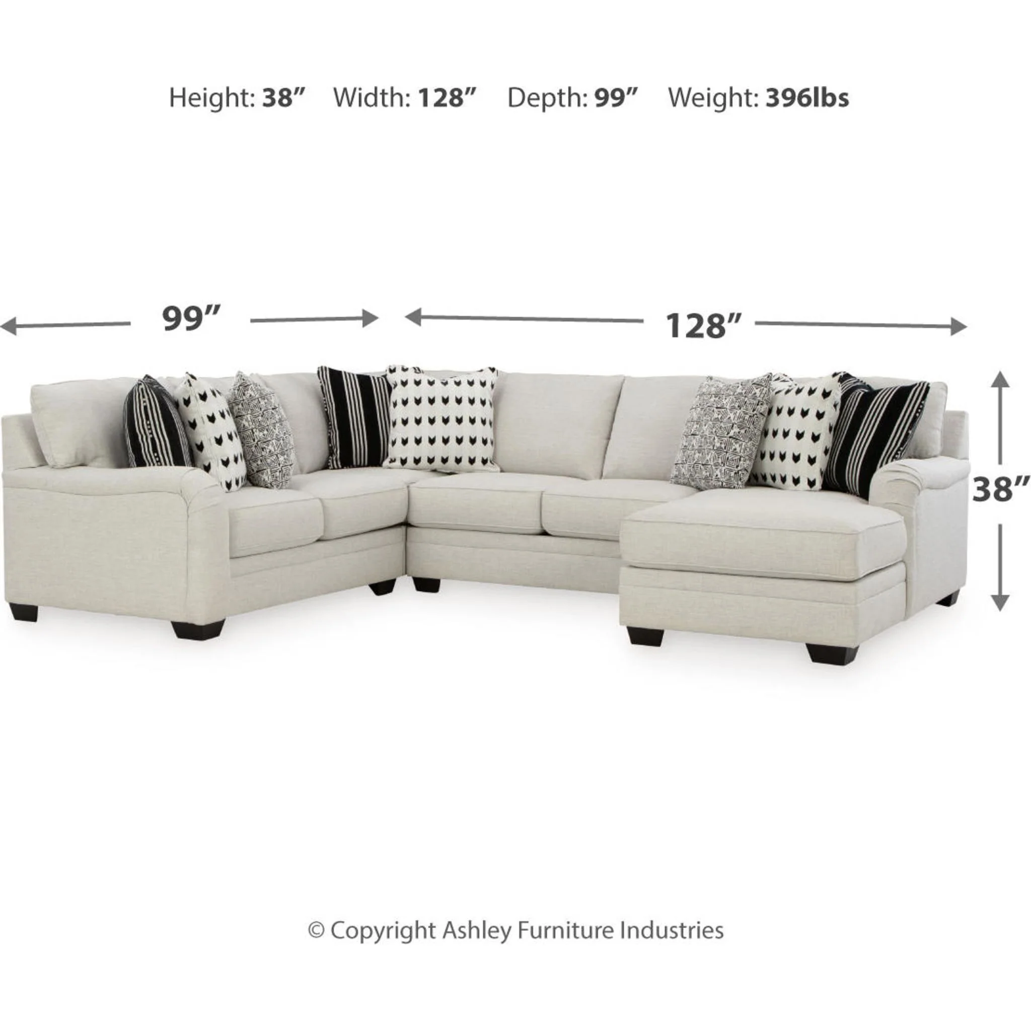 Huntsworth 4 Piece Sectional - Image 9