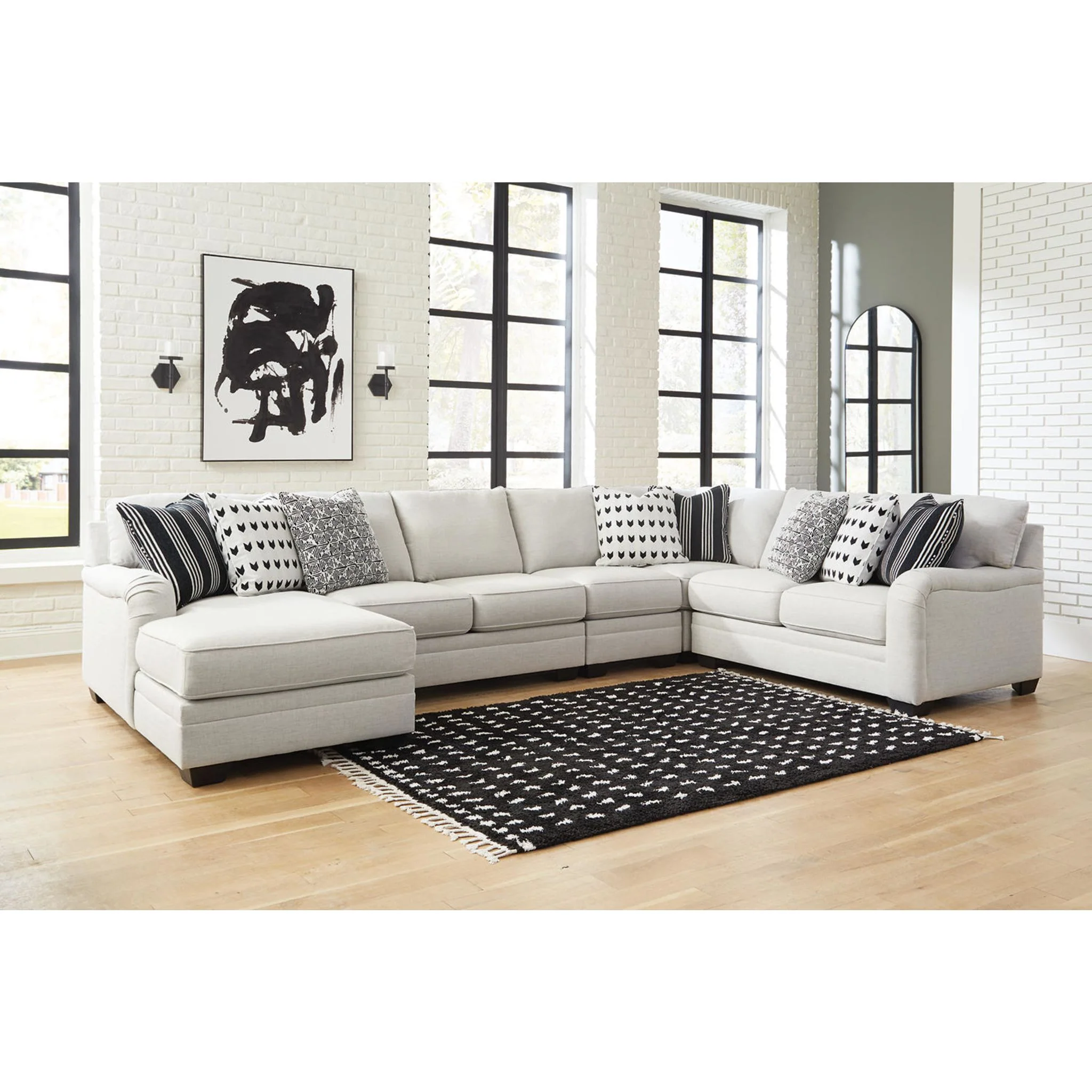 Huntsworth 5 Piece Sectional with Chaise - Image 3