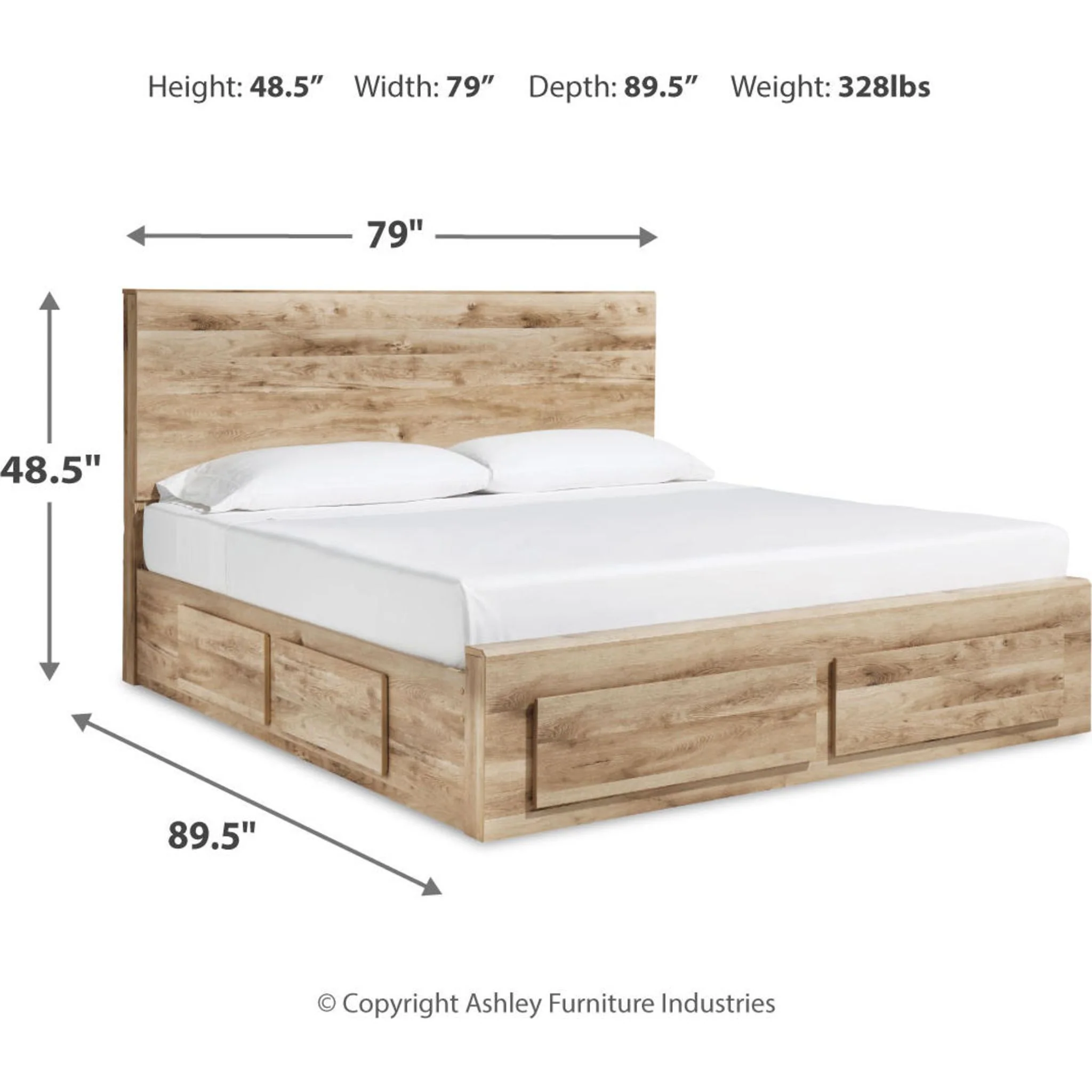 Hyanna 5 Piece King Storage Bedroom - Image 7