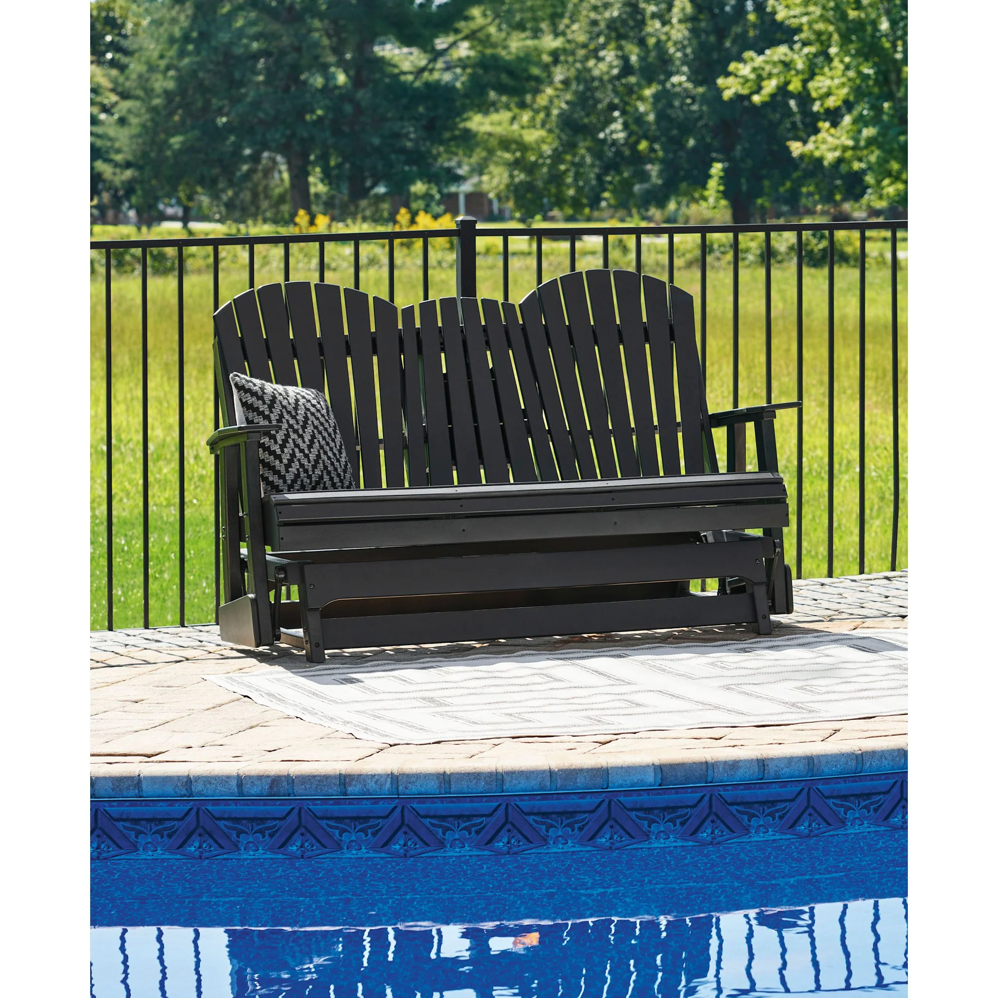 Hyland Wave Outdoor Loveseat Glider - Image 15