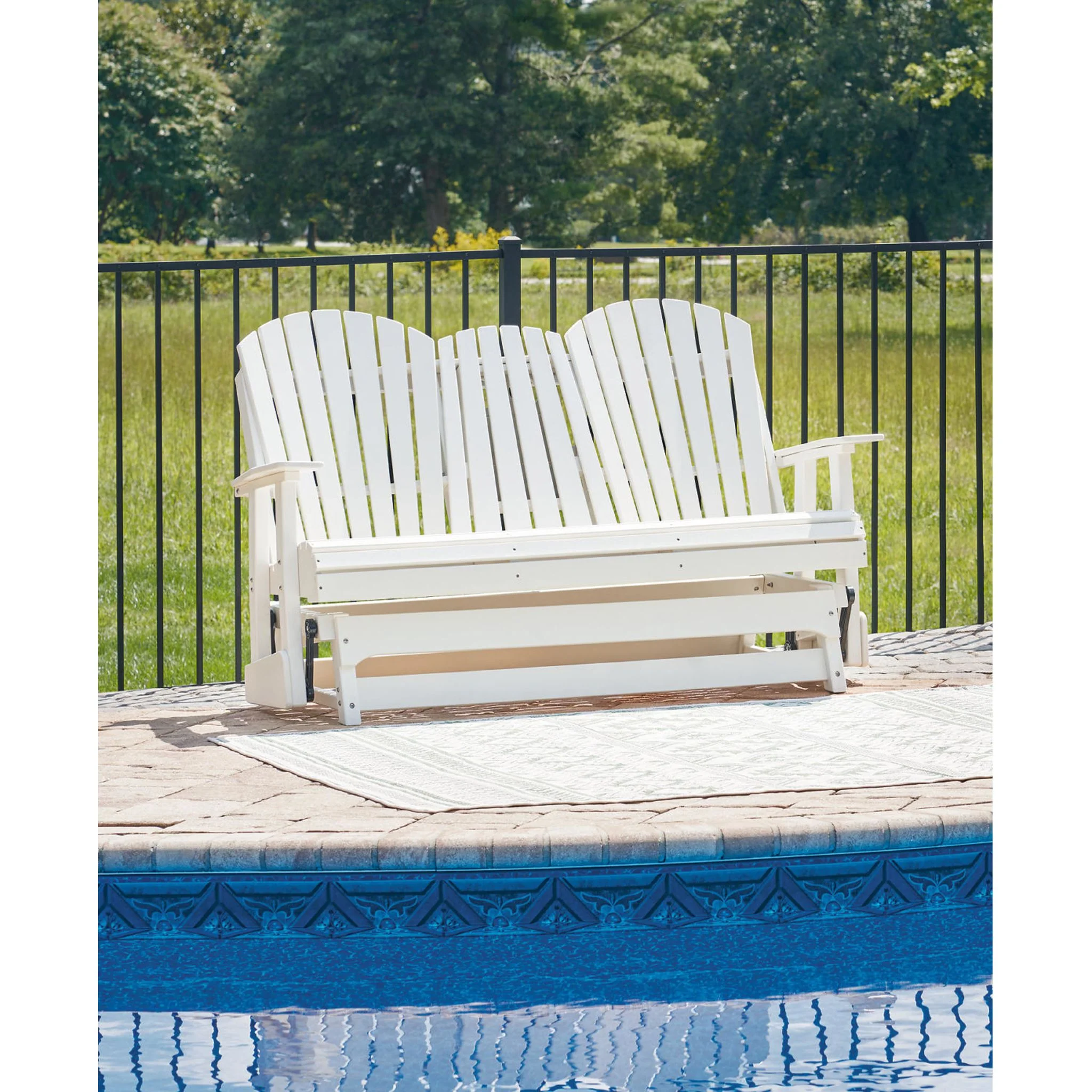 Hyland Wave Outdoor Loveseat Glider - Image 35