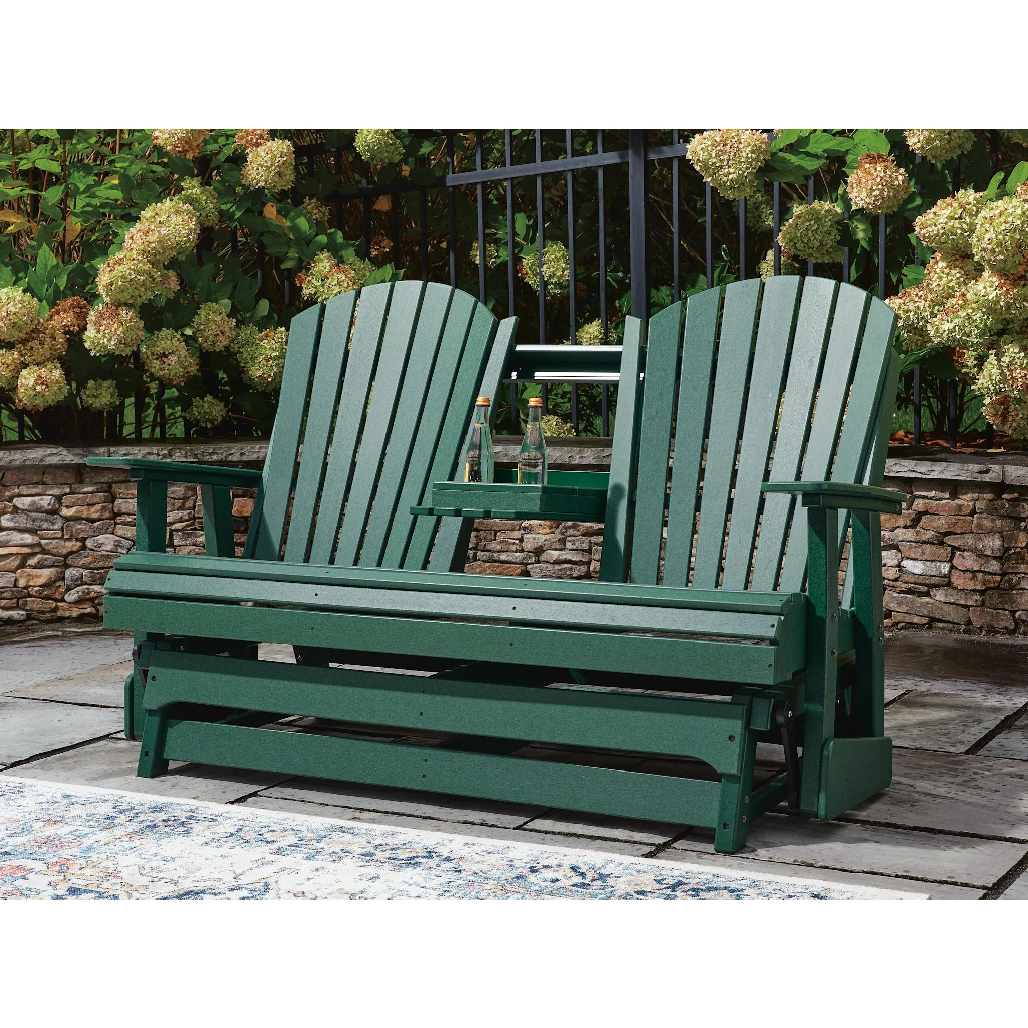 Hyland Wave Outdoor Loveseat Glider - Image 46
