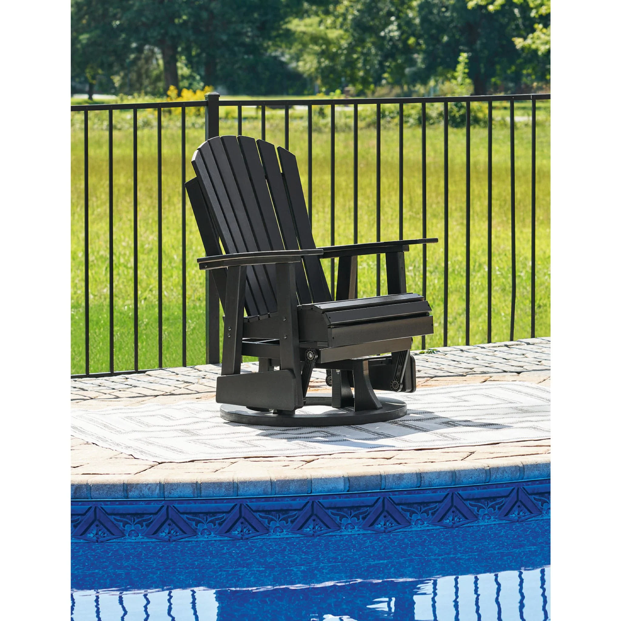 Hyland Wave Outdoor Swivel Glider Chair - Image 2