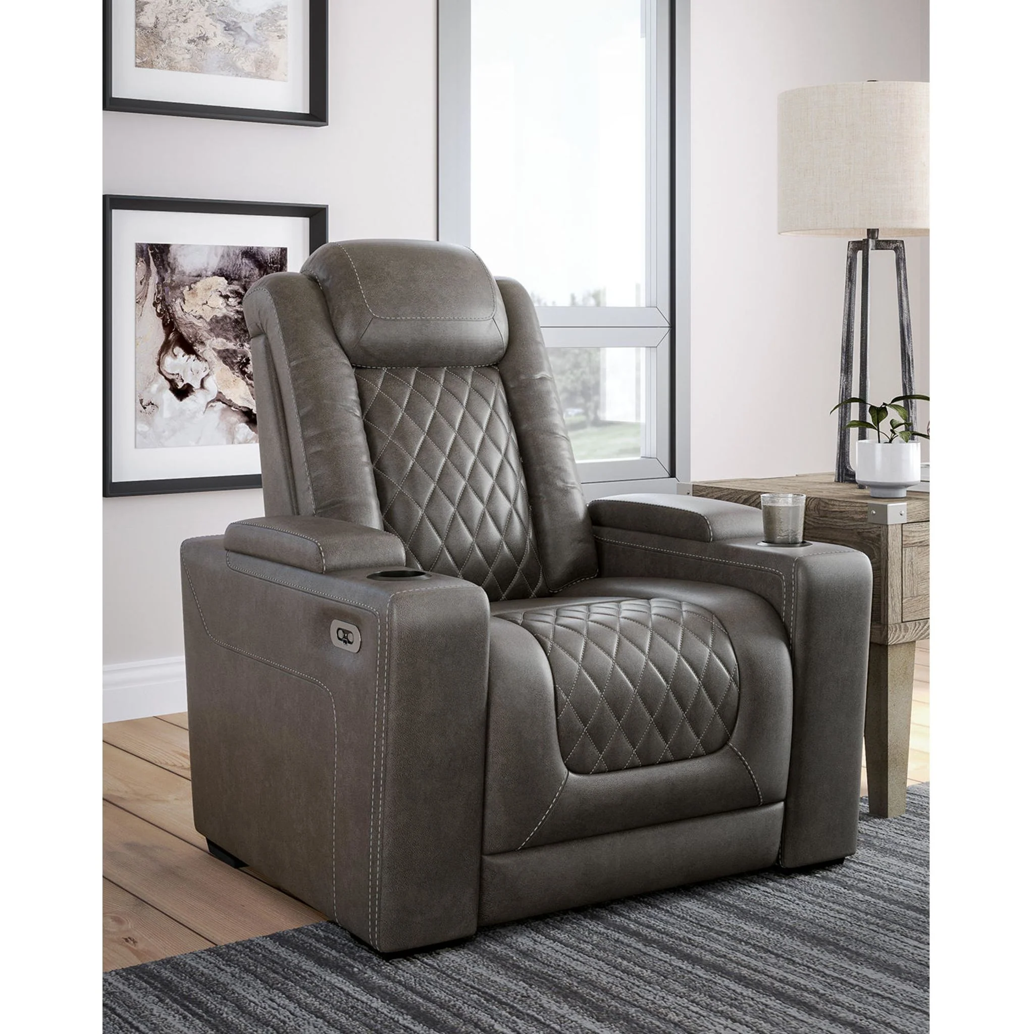 HyllMont Power Recliner with Adjustable Headrest - Image 23