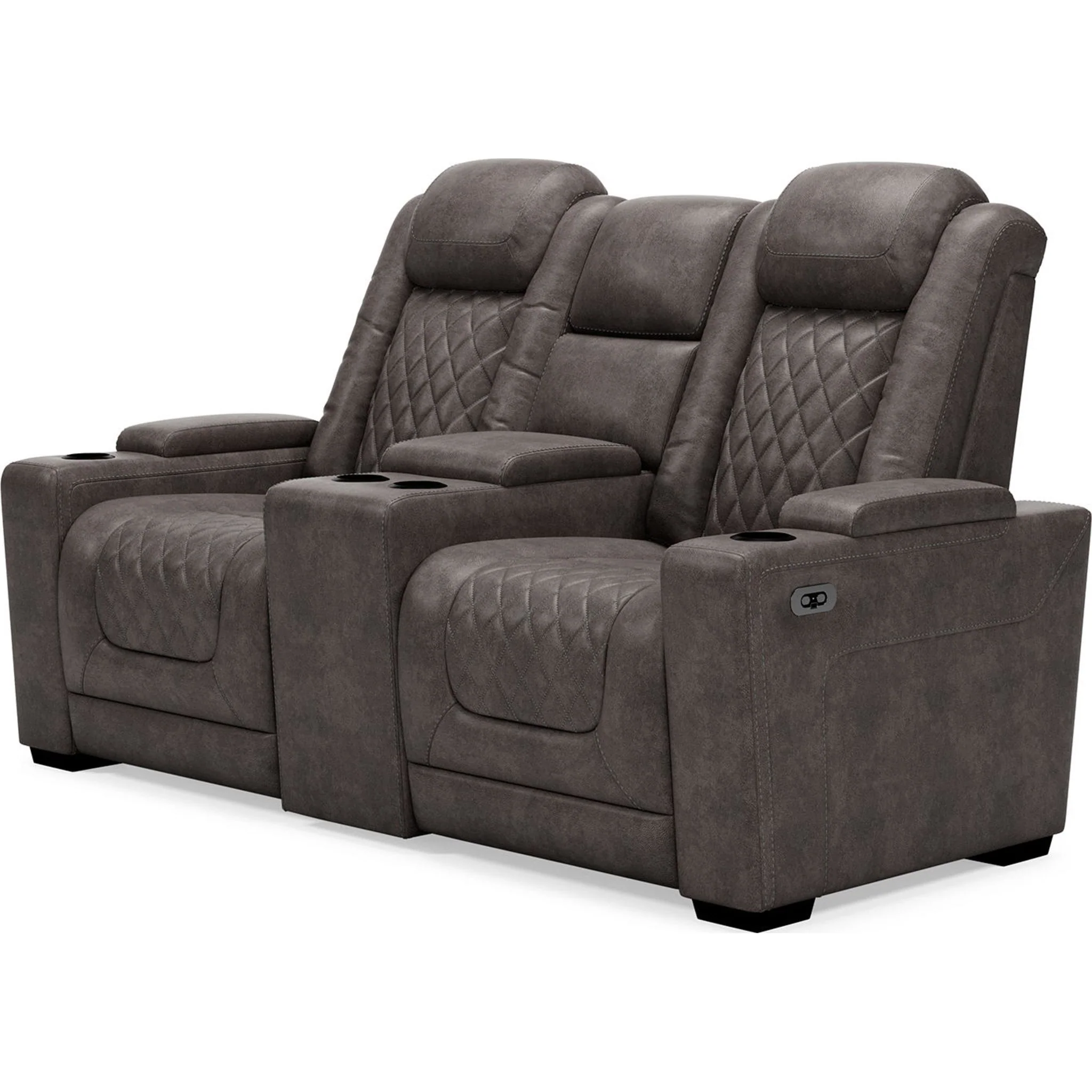 HyllMont Power Reclining Loveseat with Console - Image 10