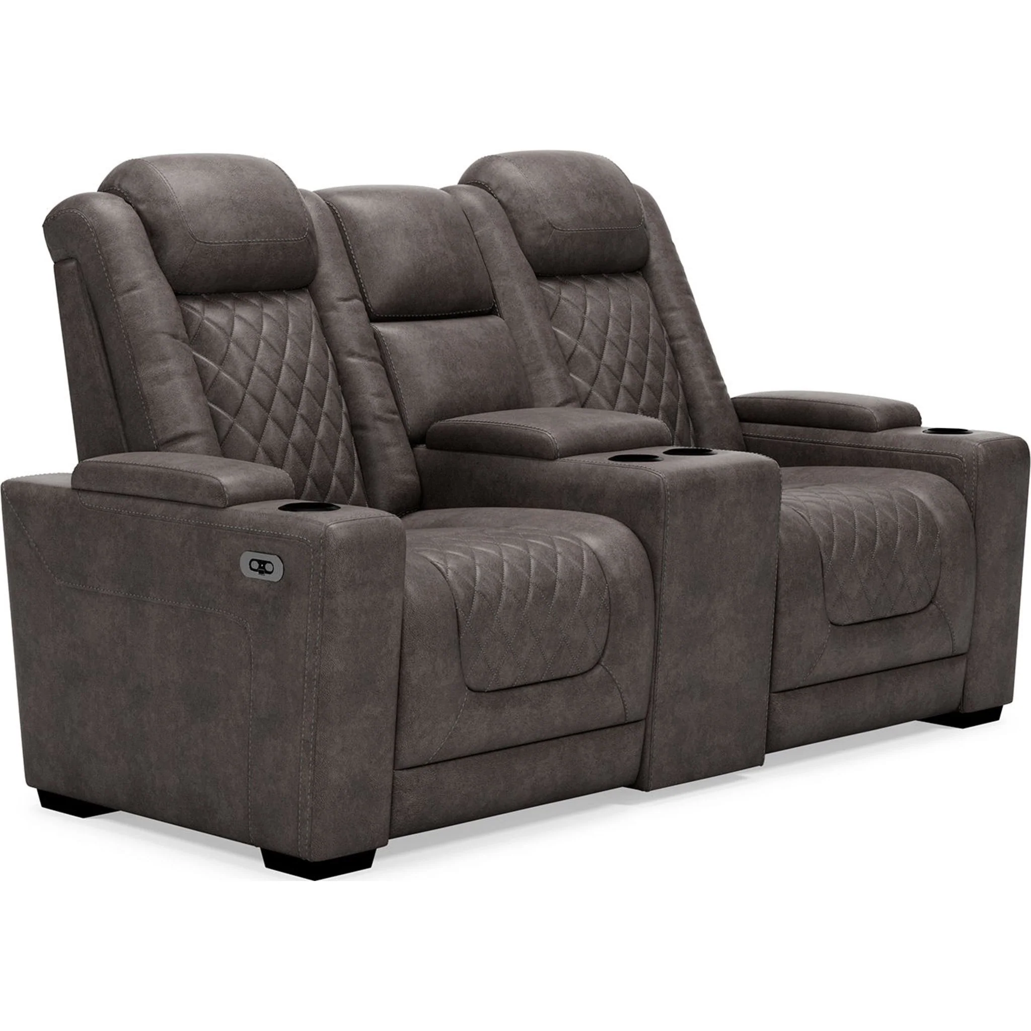 HyllMont Power Reclining Loveseat with Console - Image 12
