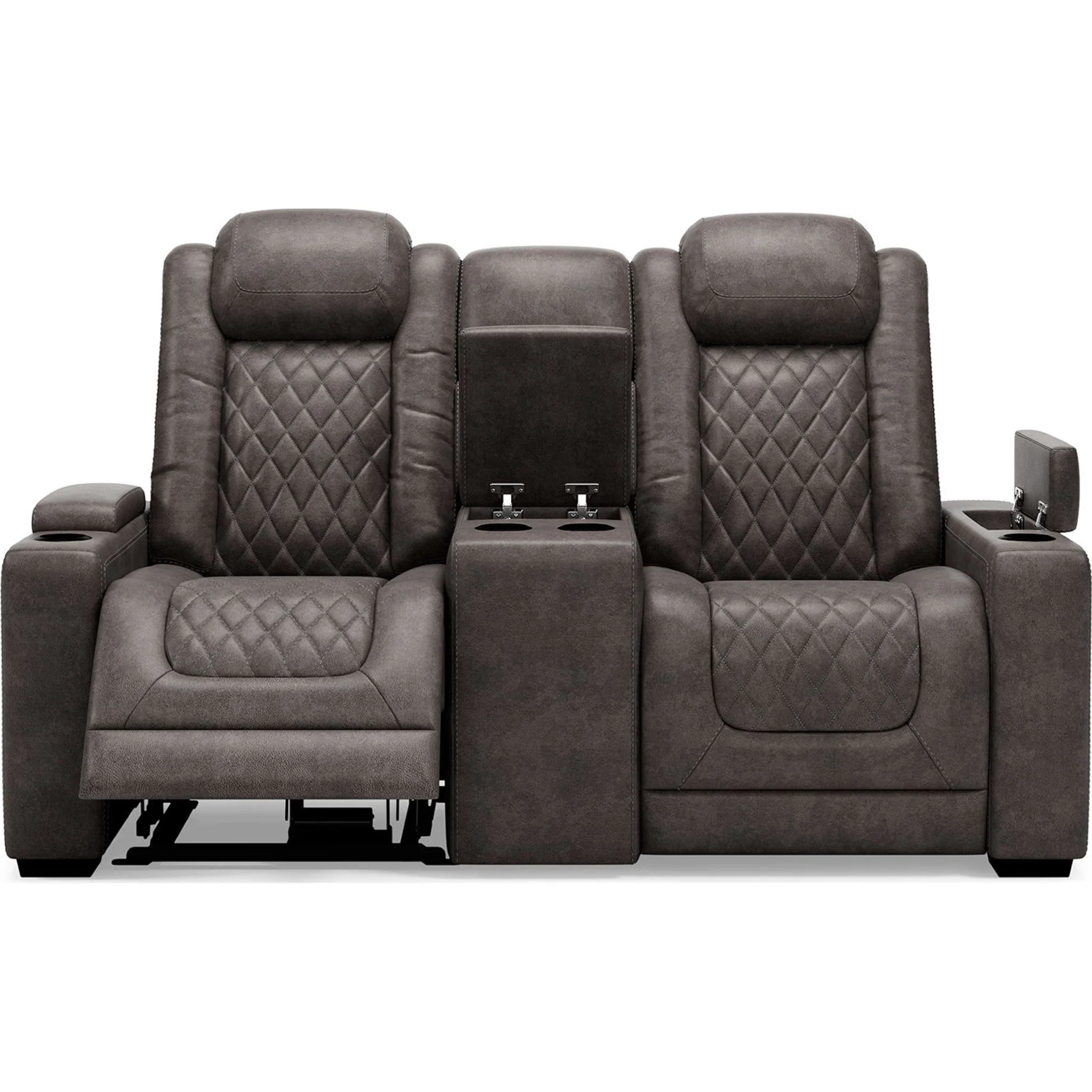 HyllMont Power Reclining Loveseat with Console - Image 15