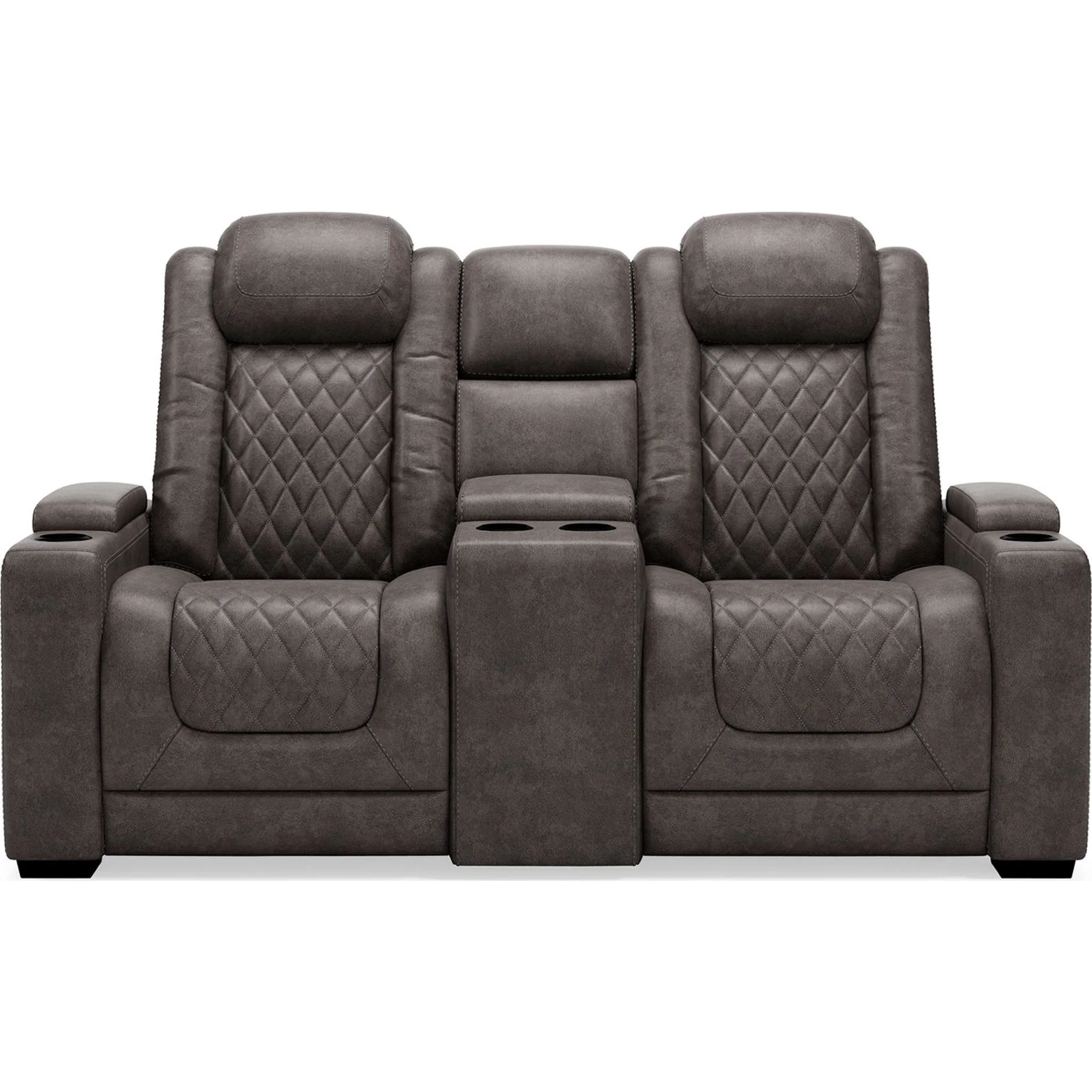 HyllMont Power Reclining Loveseat with Console - Image 16