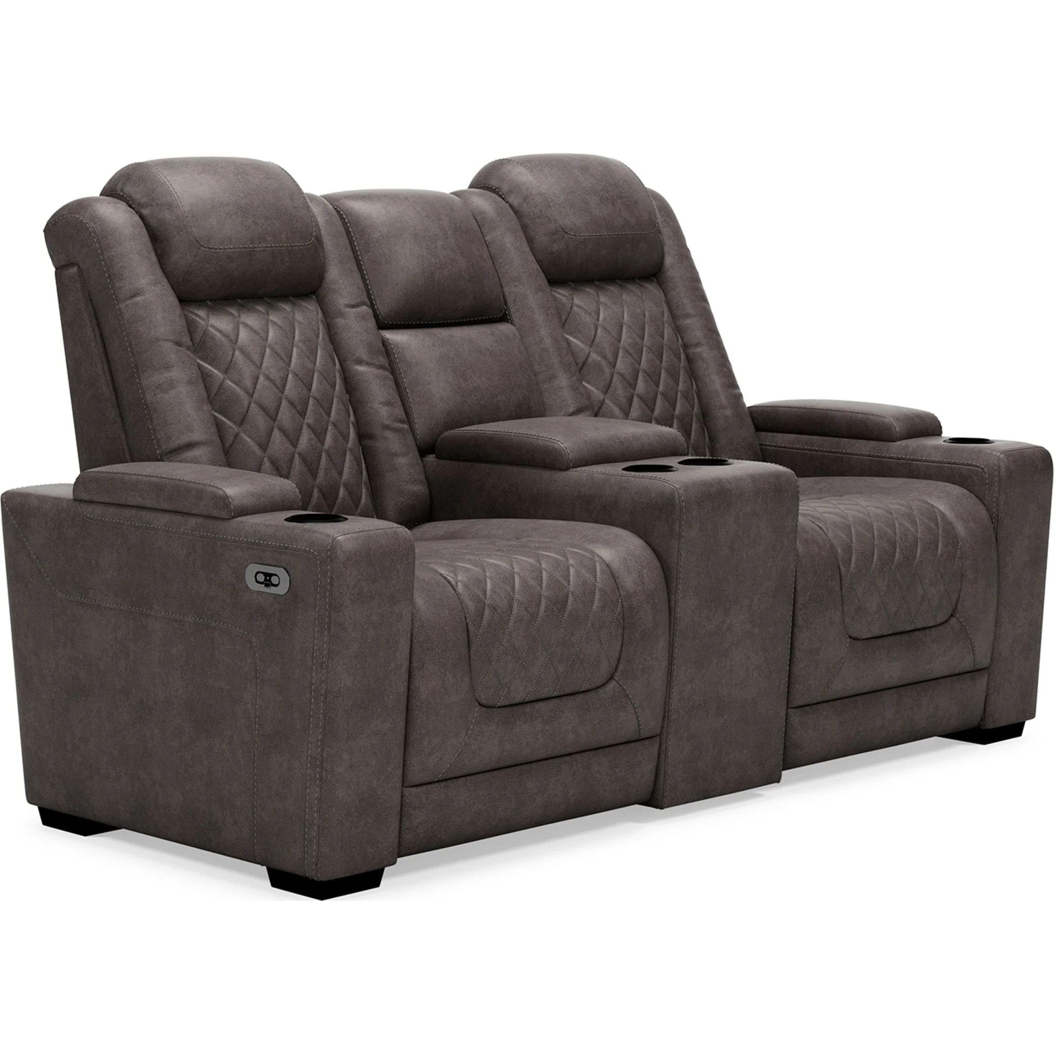 HyllMont Power Reclining Loveseat with Console - Image 3