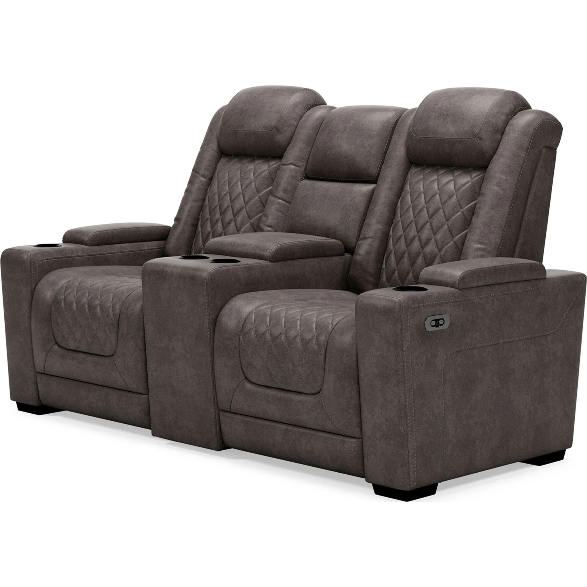 HyllMont Power Reclining Loveseat with Console - Image 8