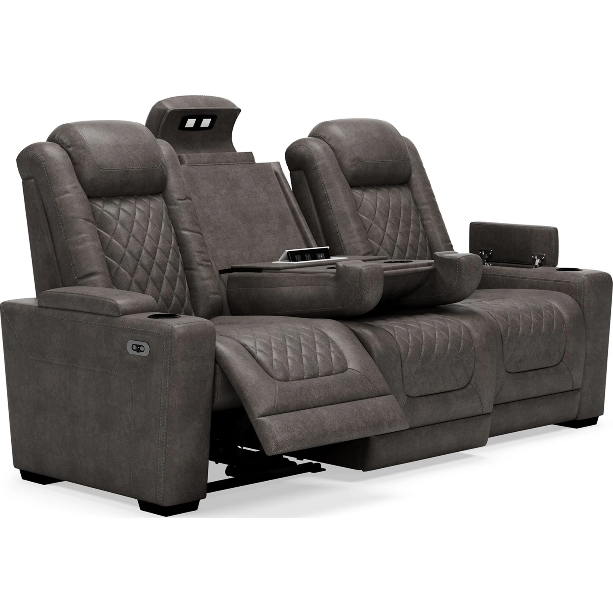 HyllMont Reclining Sofa with Power - Image 11