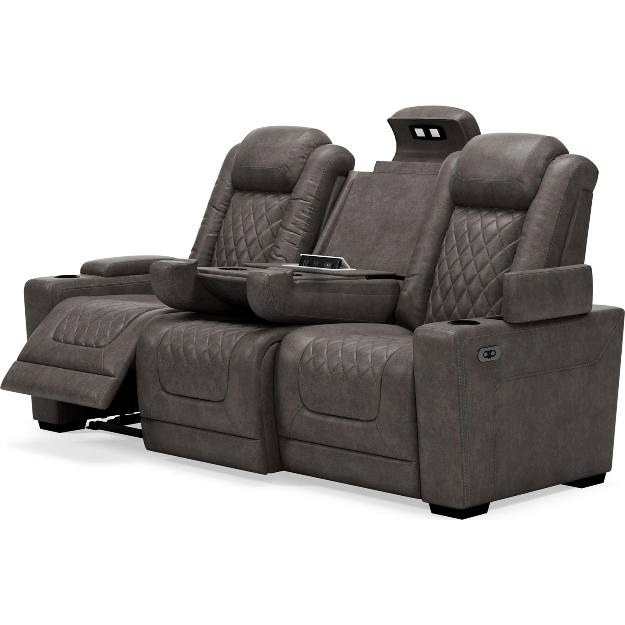 HyllMont Reclining Sofa with Power - Image 4