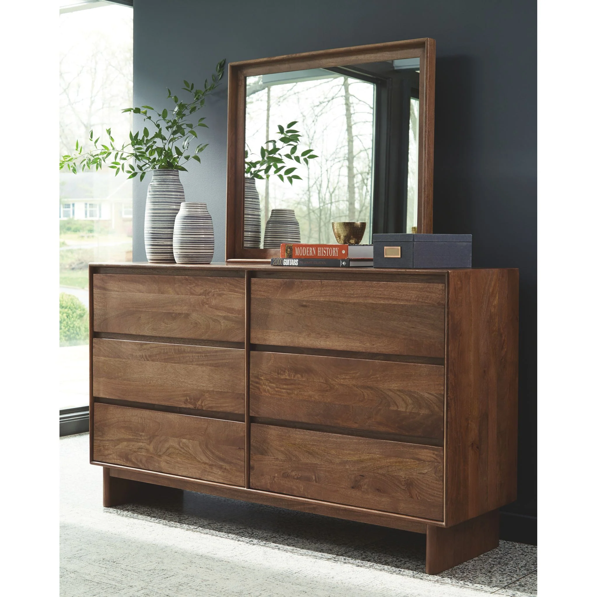 Isanti-Exclusive Dresser and Mirror - Image 2