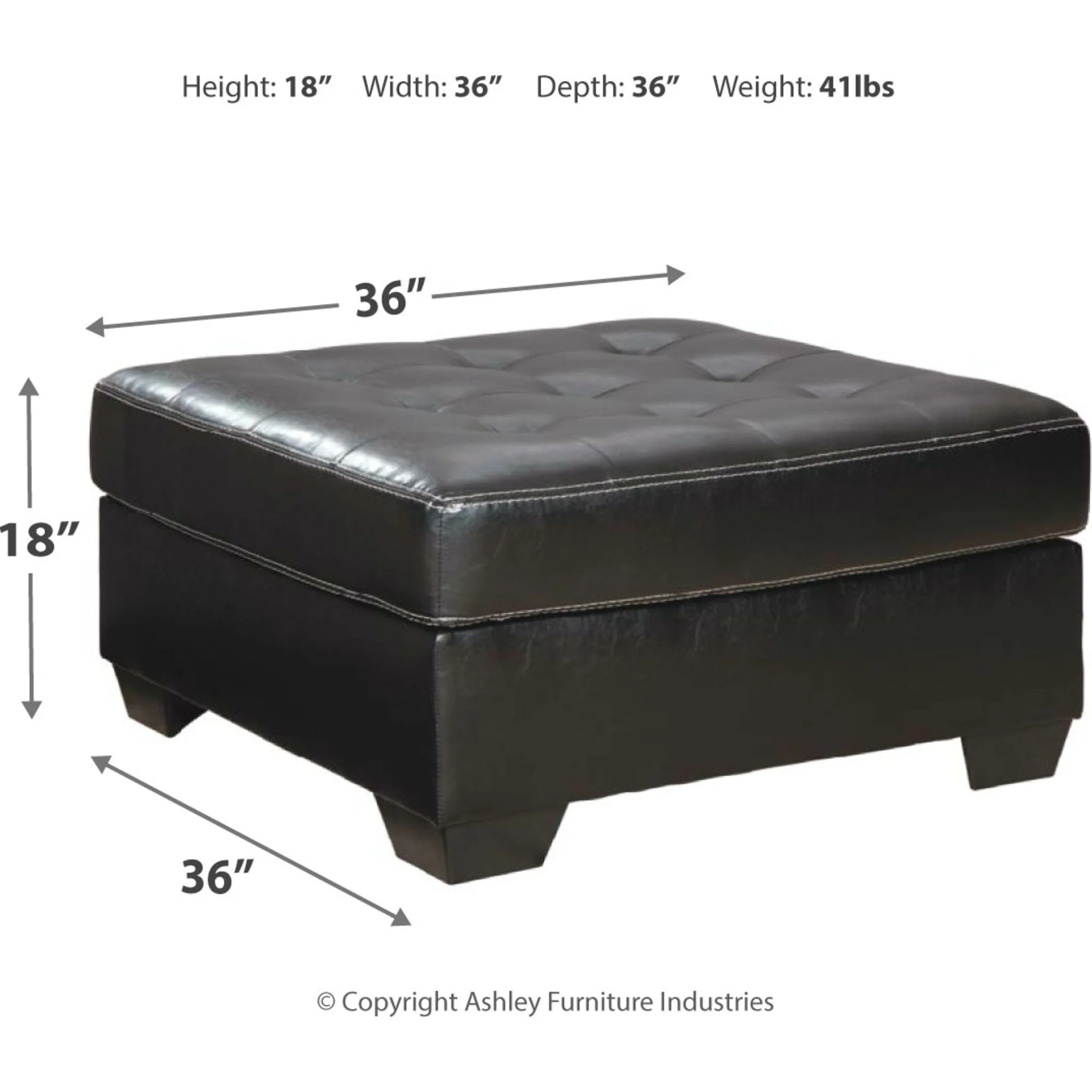 Jacurso Oversized Accent Ottoman - Image 4