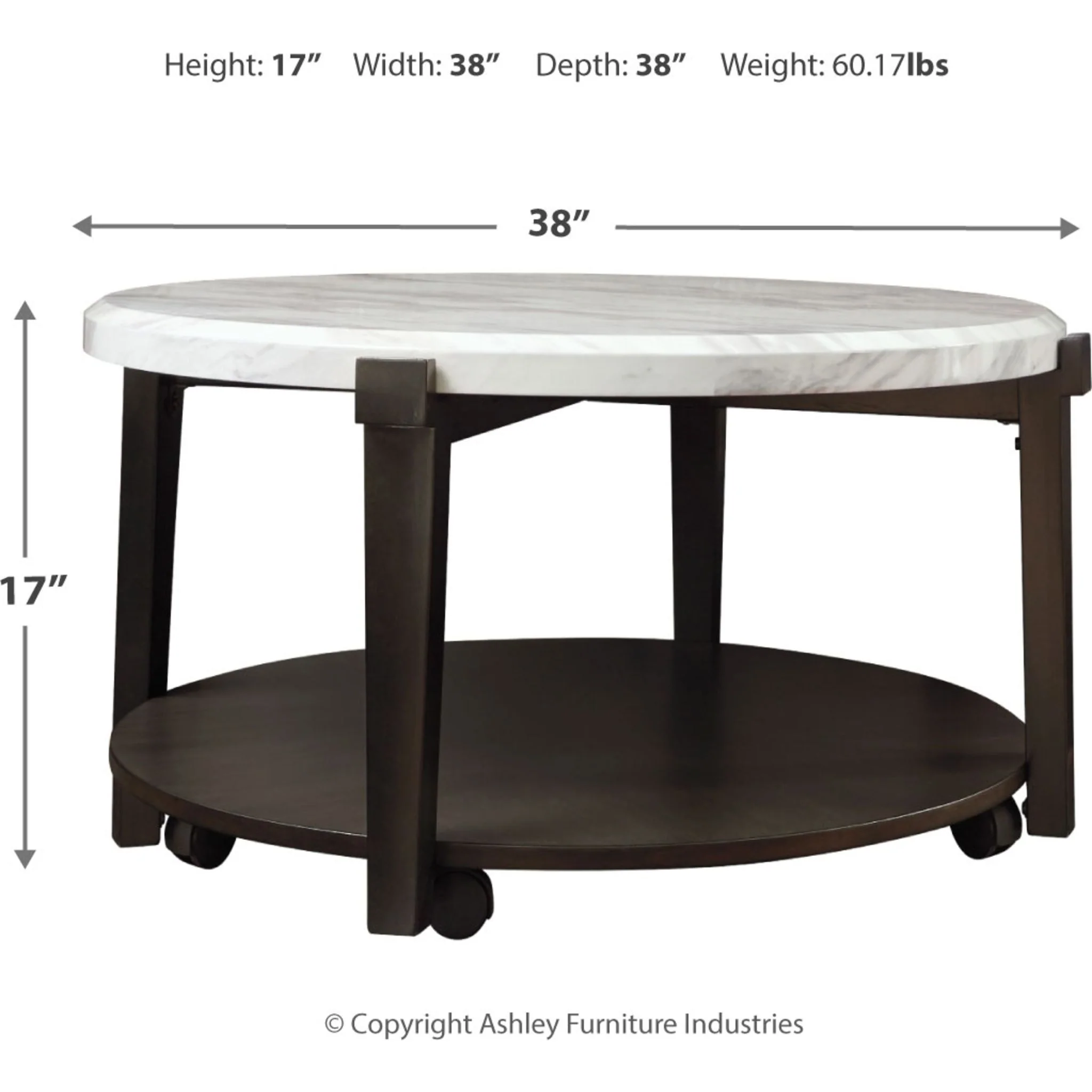 Janilly Round Cocktail Table - Image 4