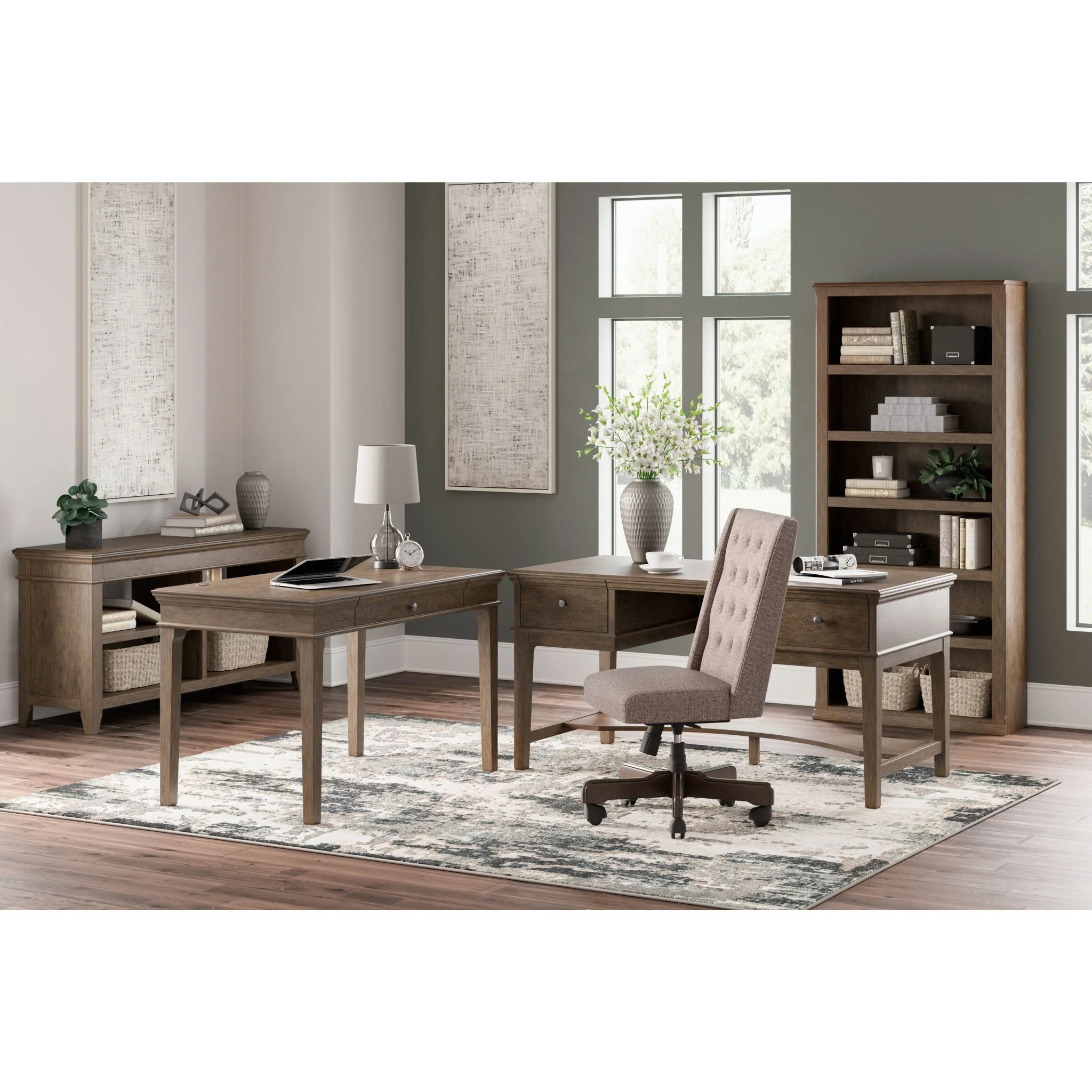 Janismore Leg Desk w/Storage - Image 11