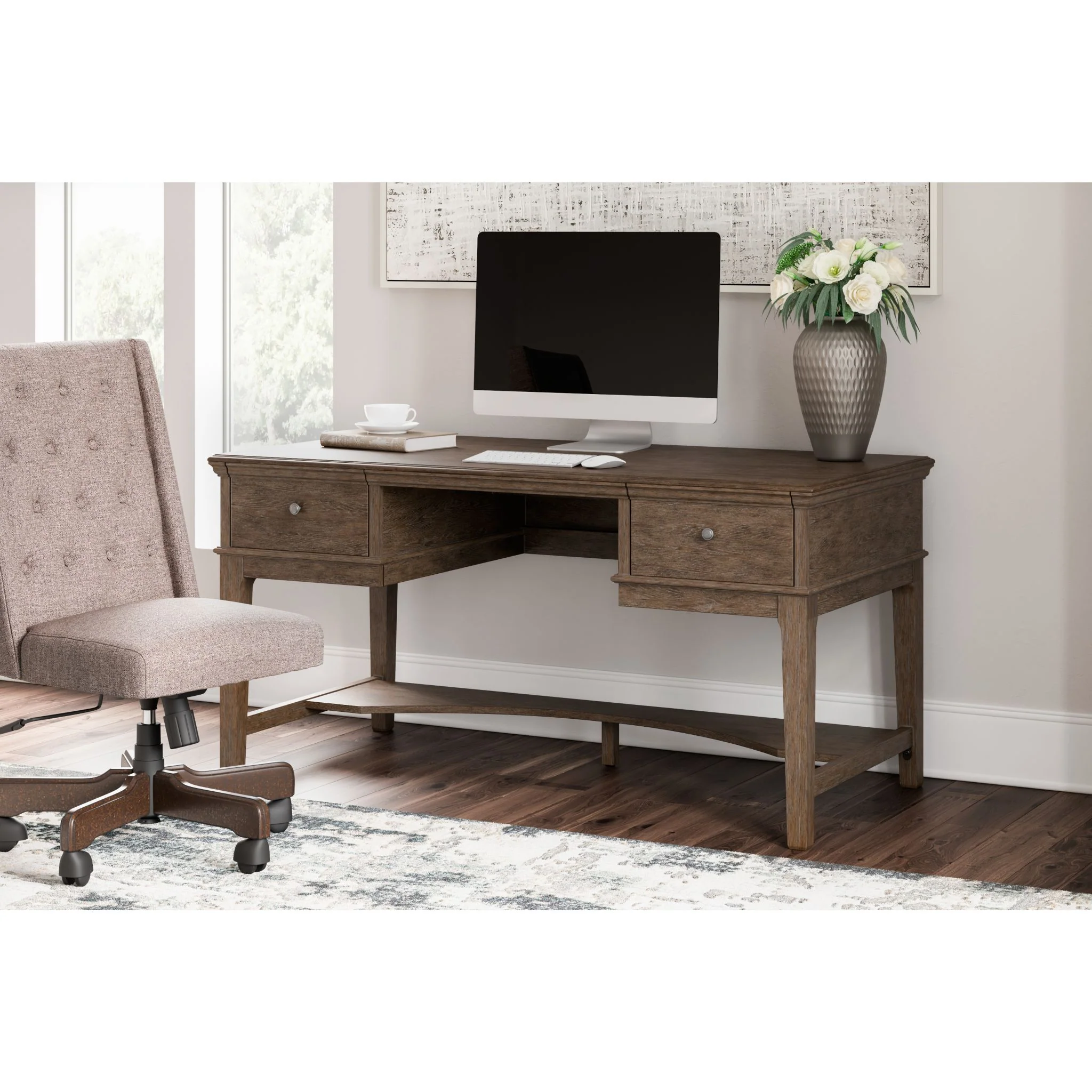Janismore Leg Desk w/Storage - Image 12