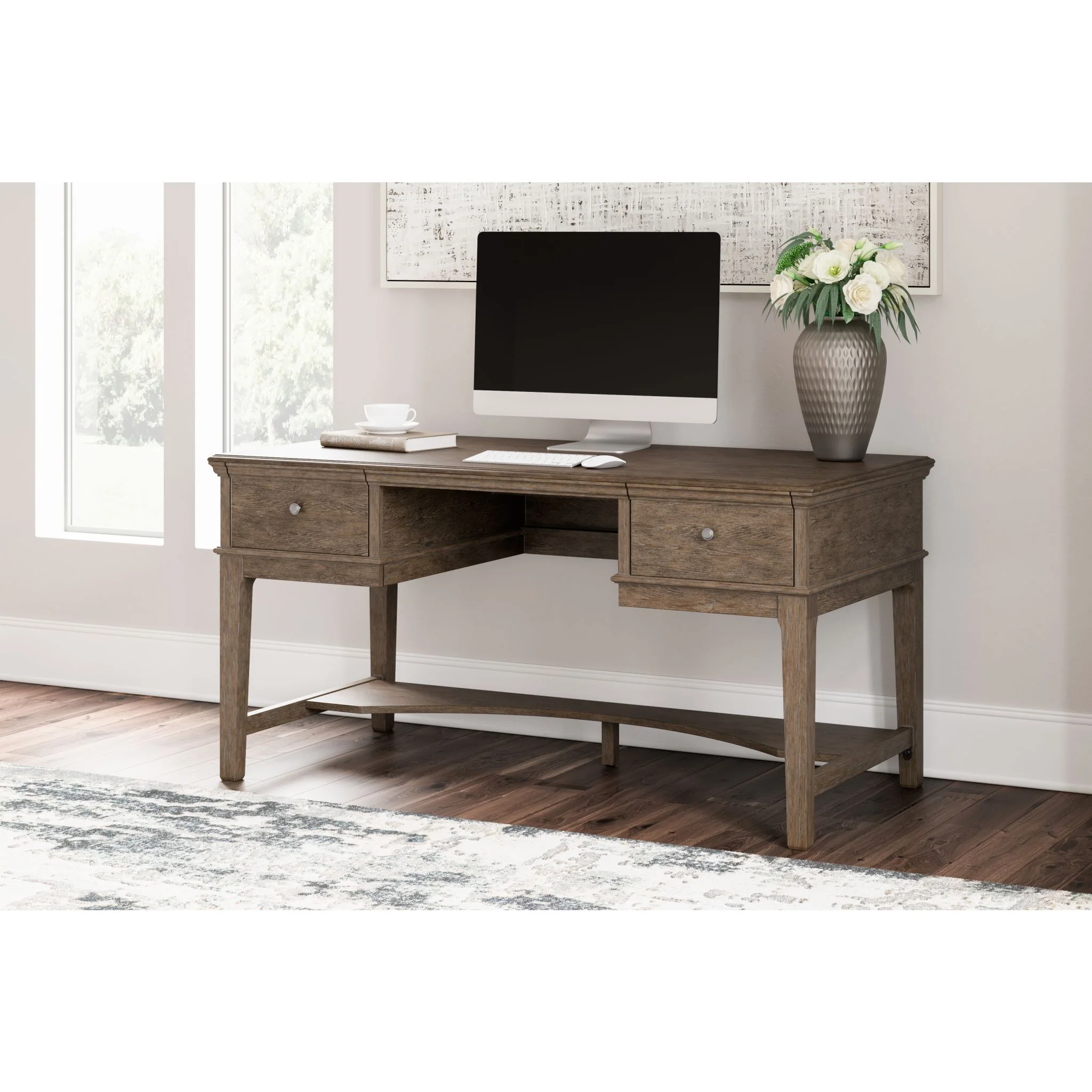 Janismore Leg Desk w/Storage - Image 2