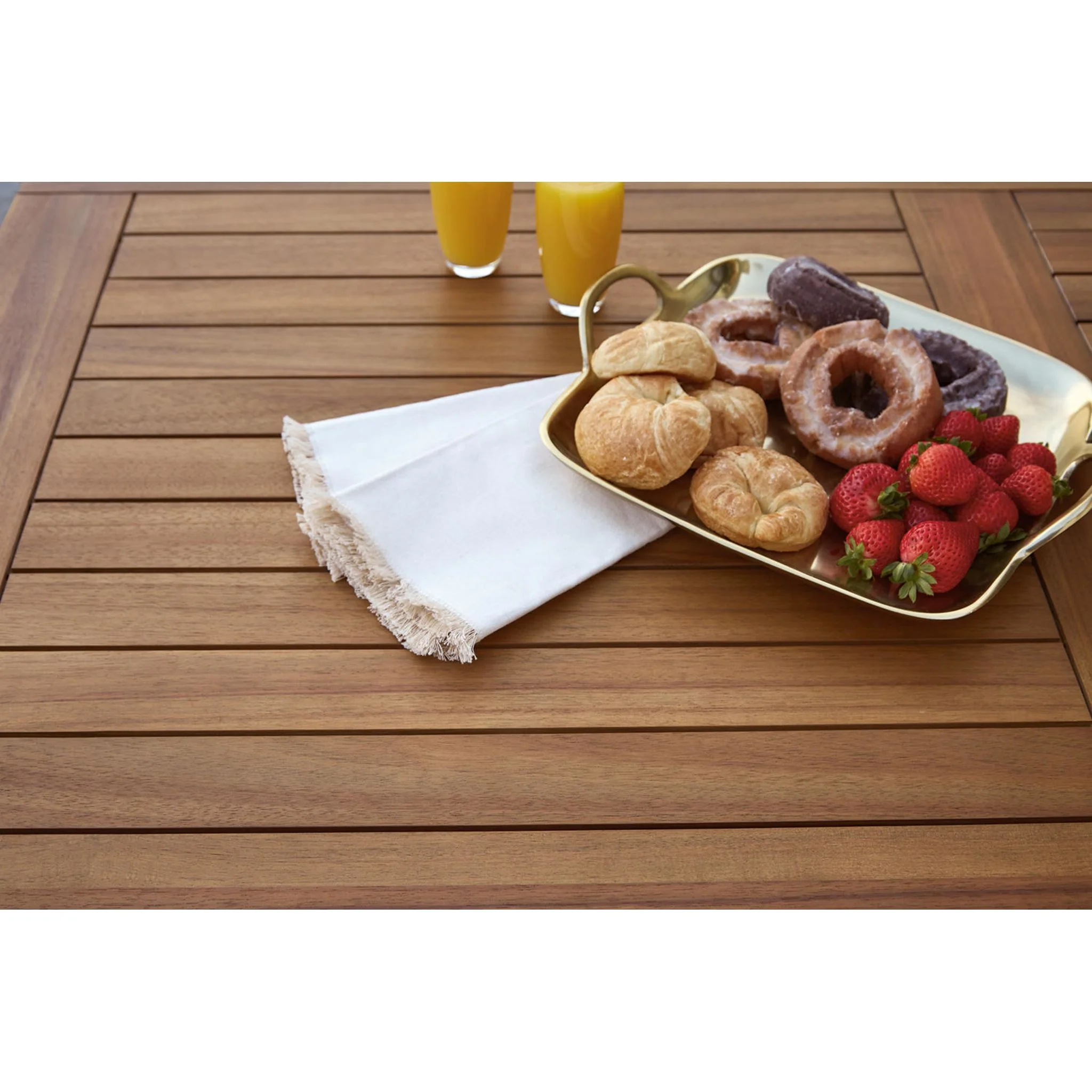 Janiyah Outdoor Rectangle Dining Table - Image 6