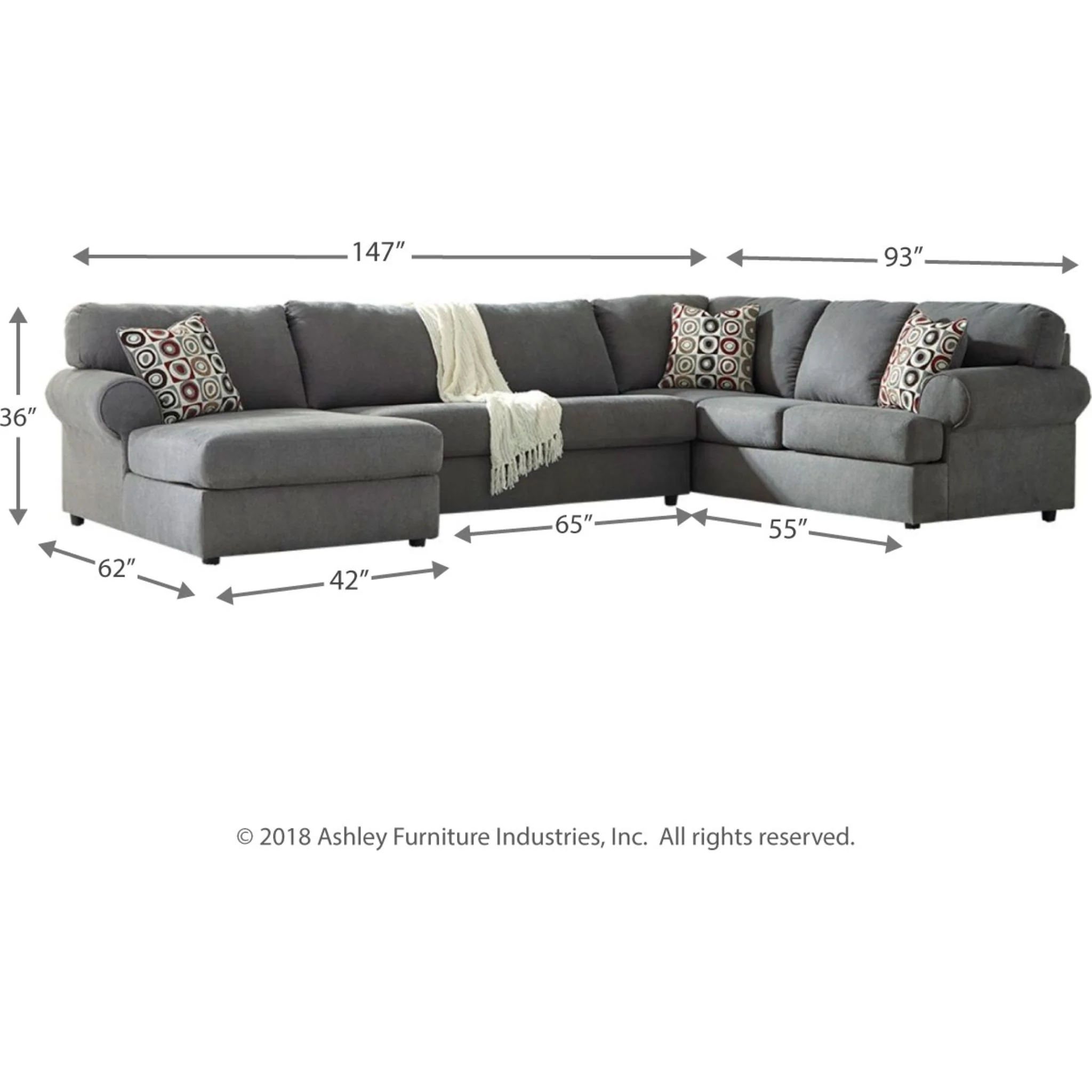 Jayceon 3 Piece Sectional - Image 4