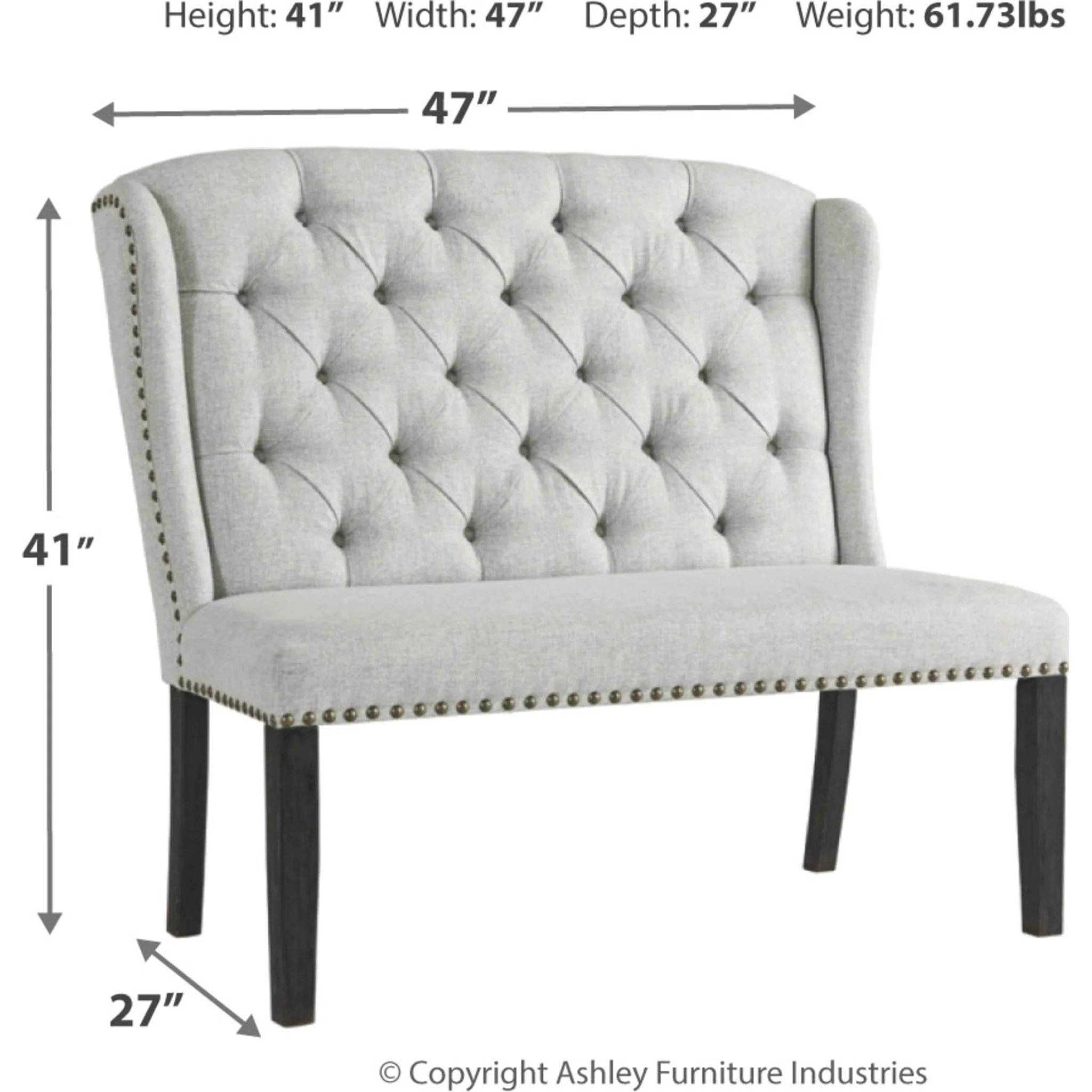 Jeanette Upholstered Bench - Image 4
