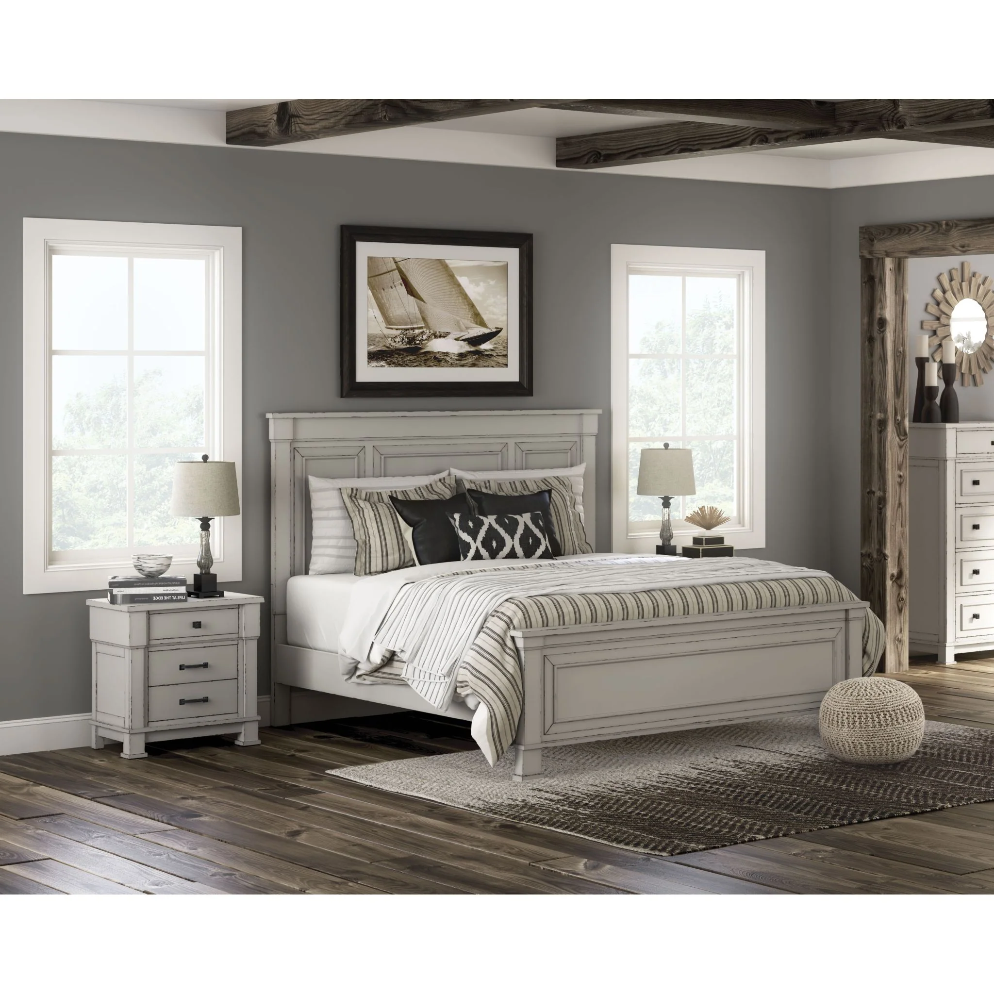 Jennily-Exclusive 5 Piece Panel Bedroom - Image 3