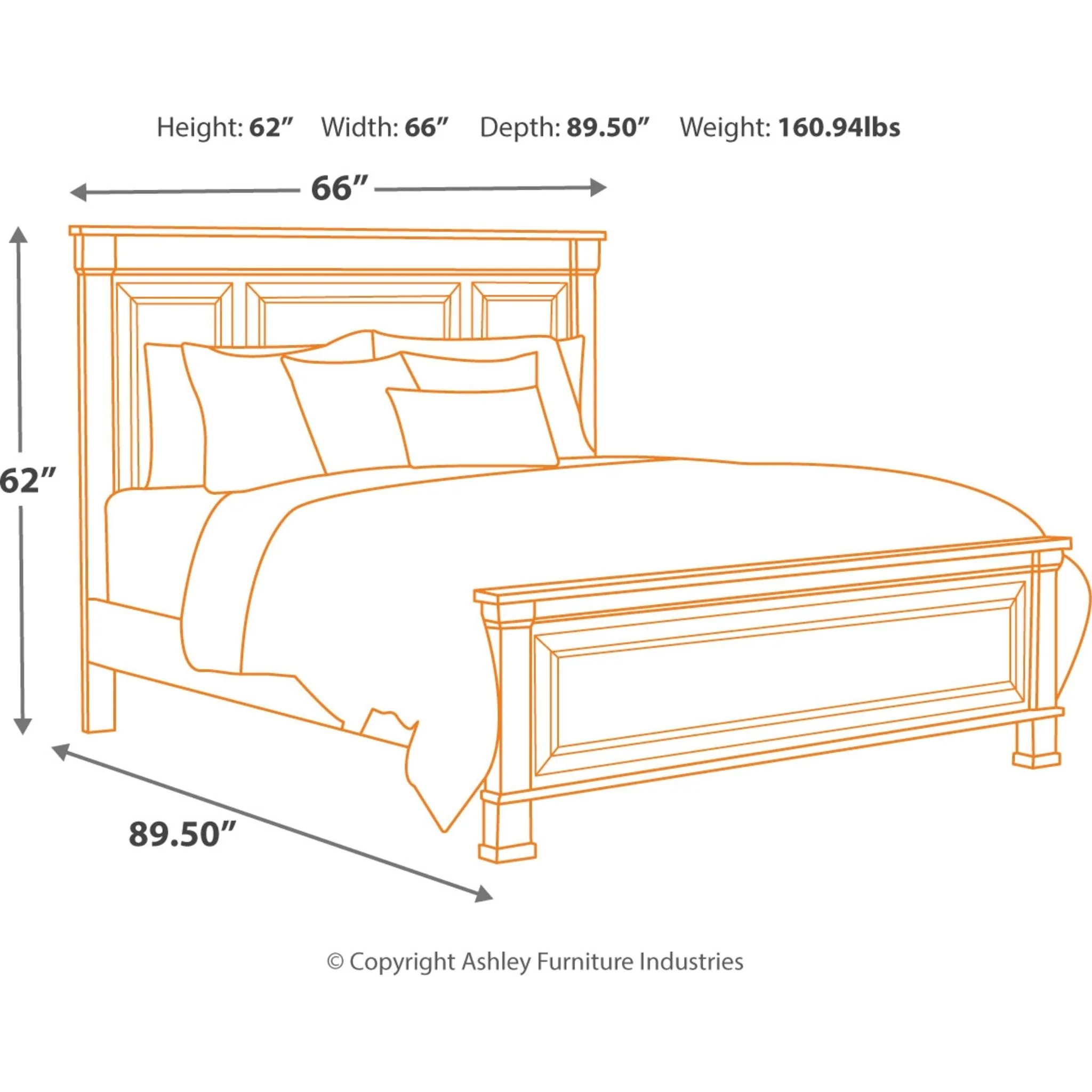 Jennily-Exclusive 5 Piece Panel Bedroom - Image 6