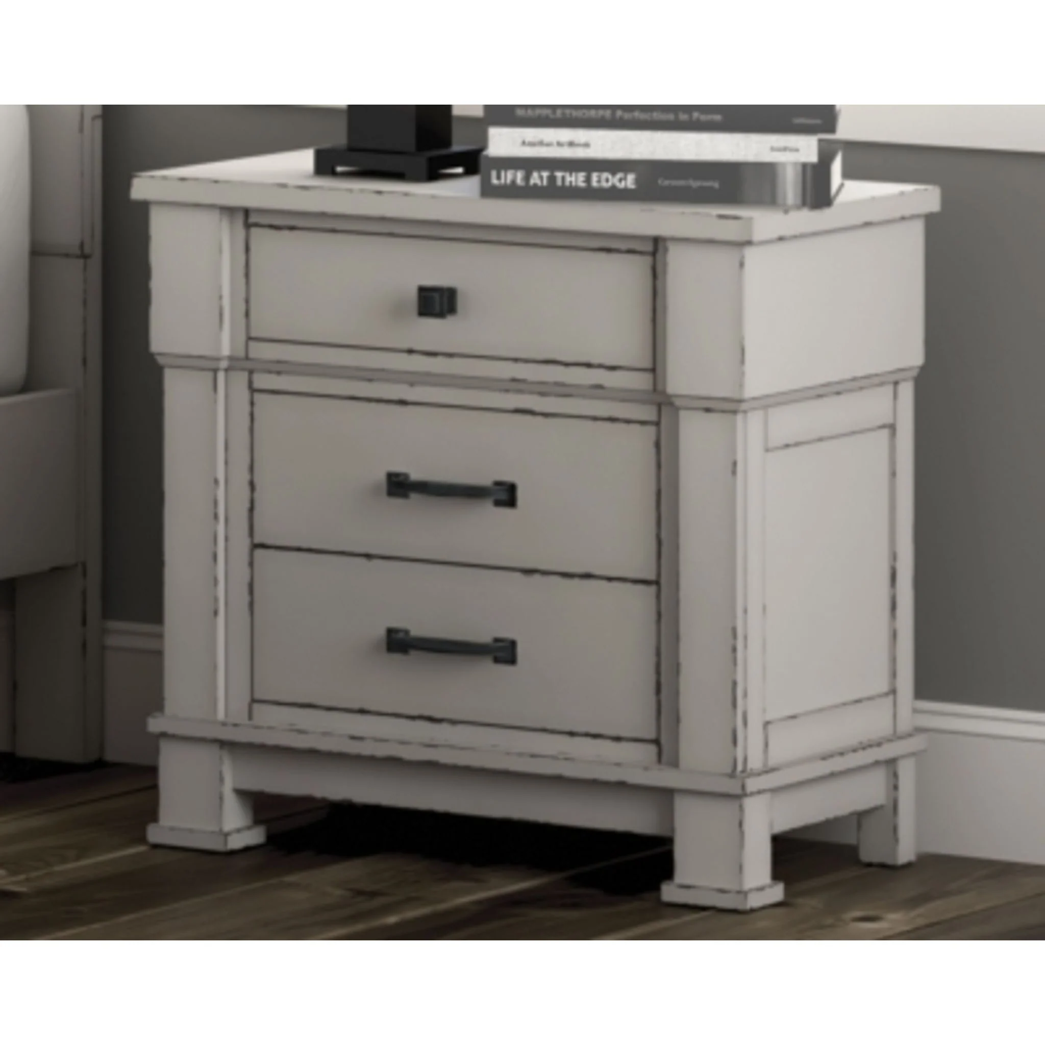 Jennily-Exclusive Three Drawer Nightstand - Image 10