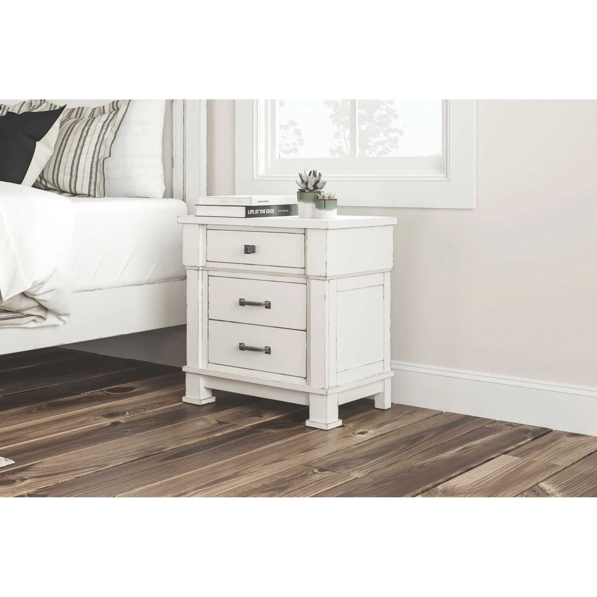 Jennily-Exclusive Three Drawer Nightstand - Image 7