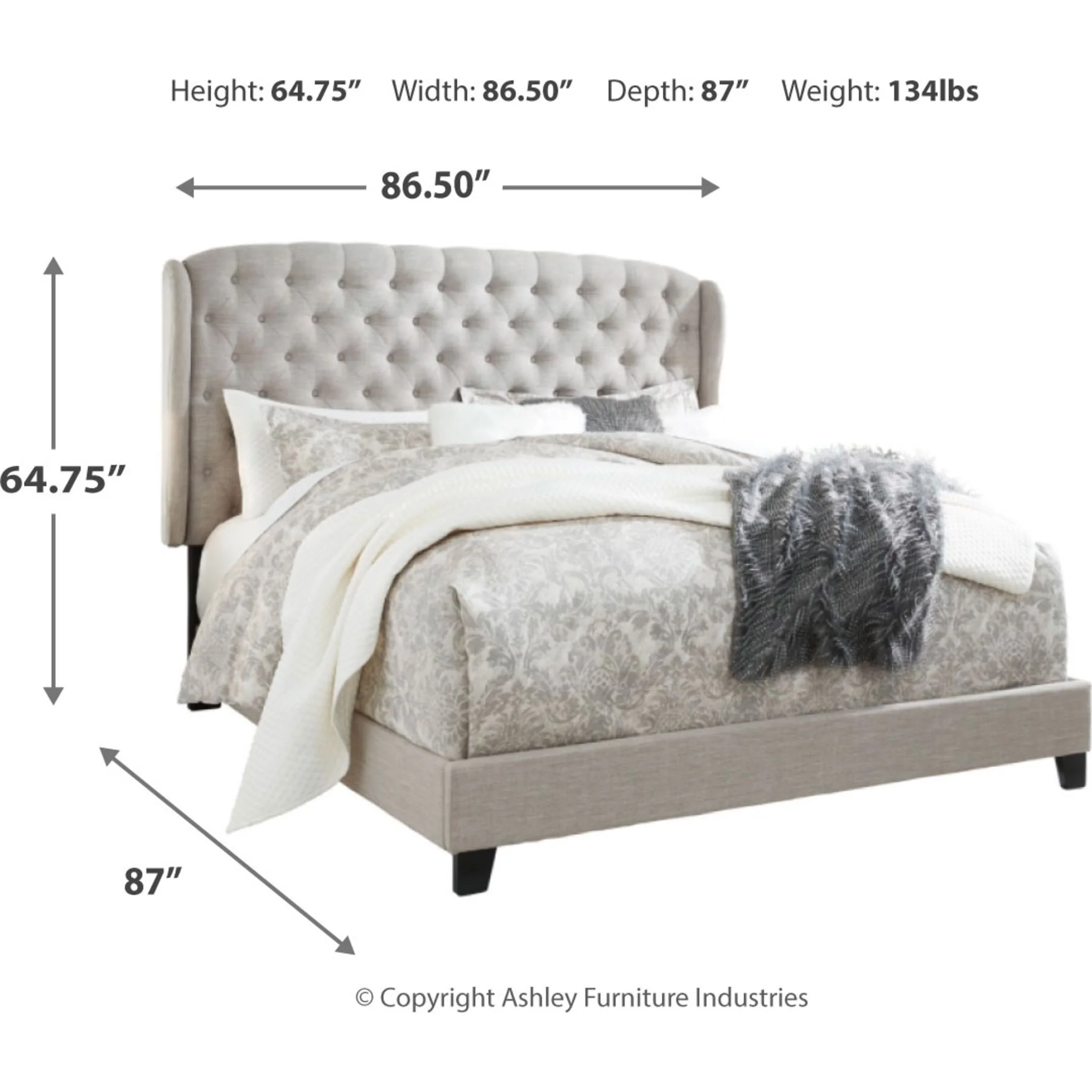 Jerary Upholstered Bed - Image 10