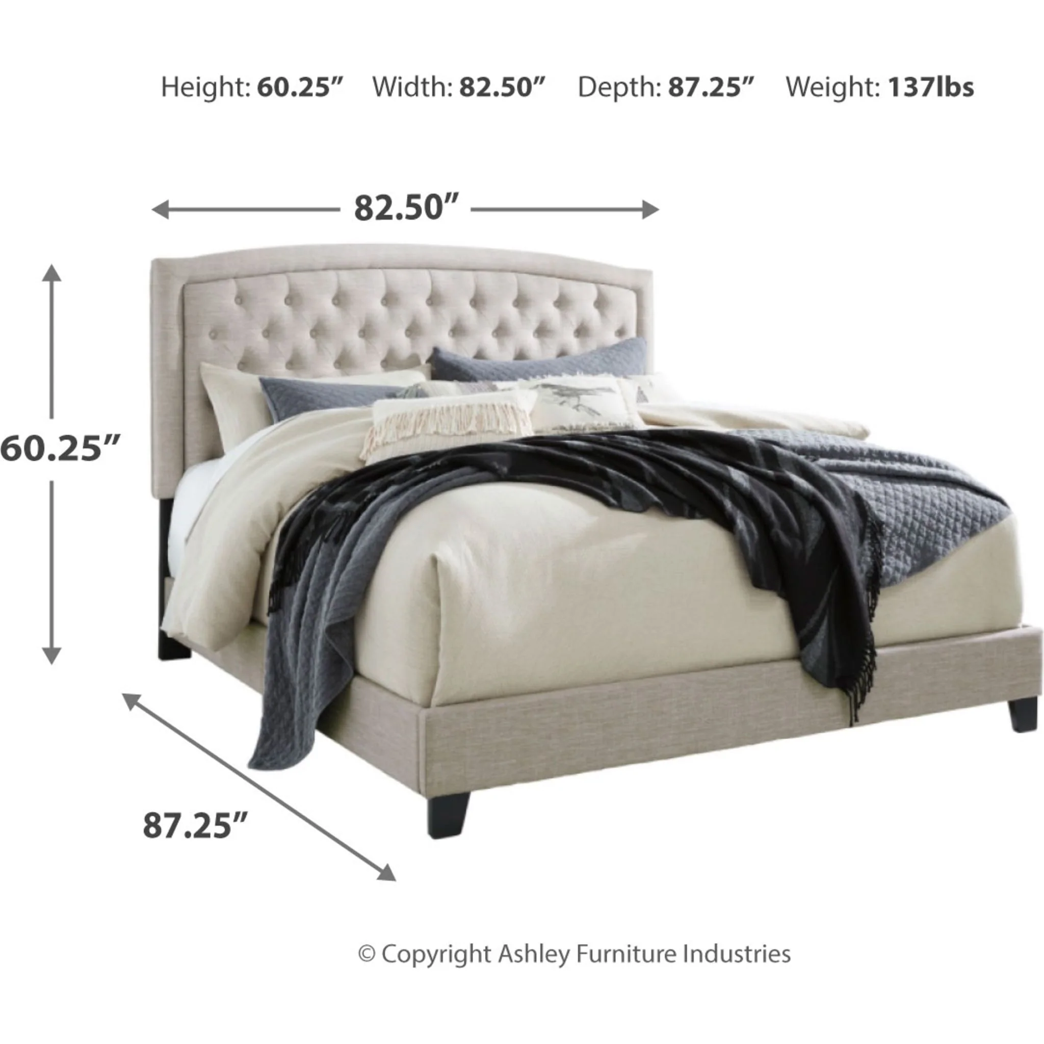 Jerary Upholstered Bed - Image 11