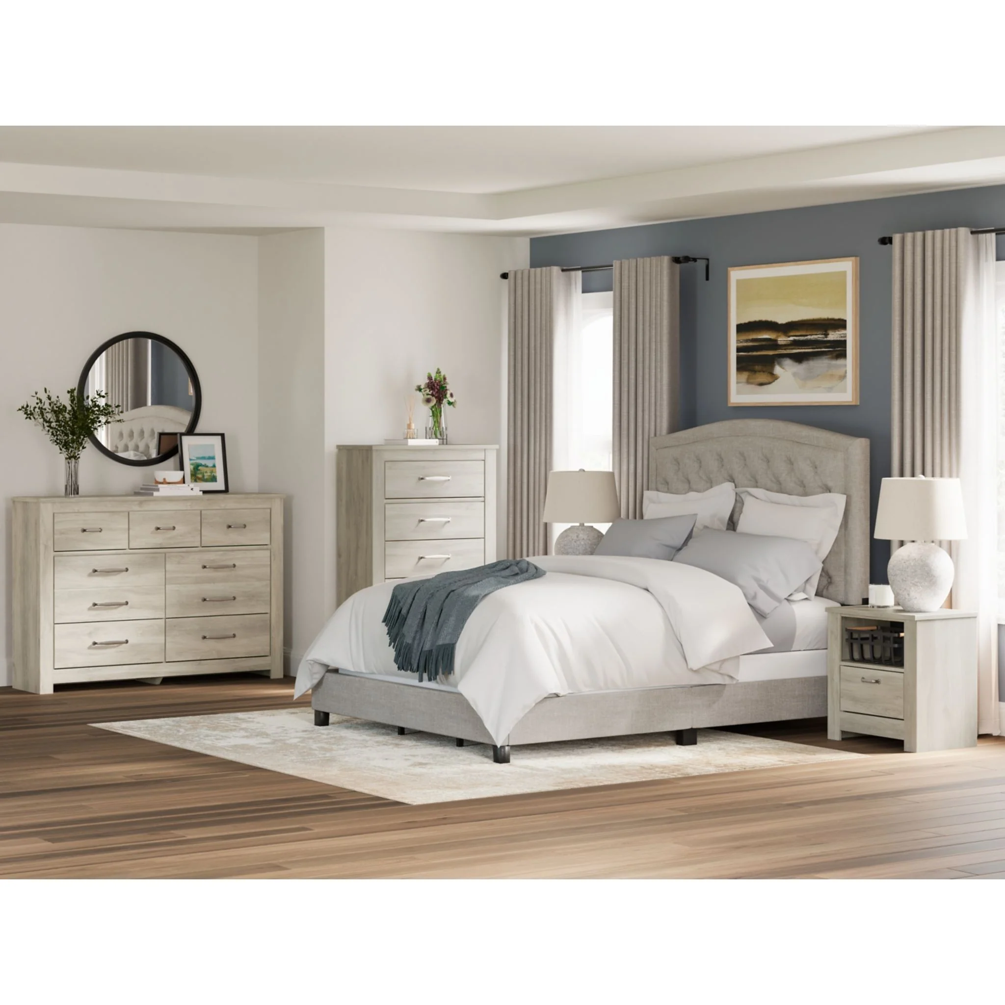 Jerary Upholstered Bed - Image 3