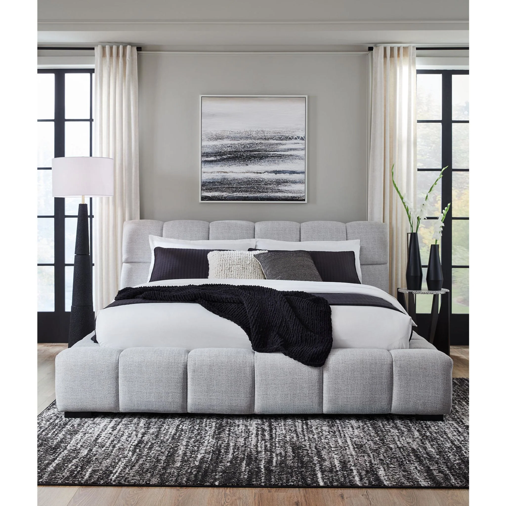 Jesstean Queen Upholstered Bed - Image 9