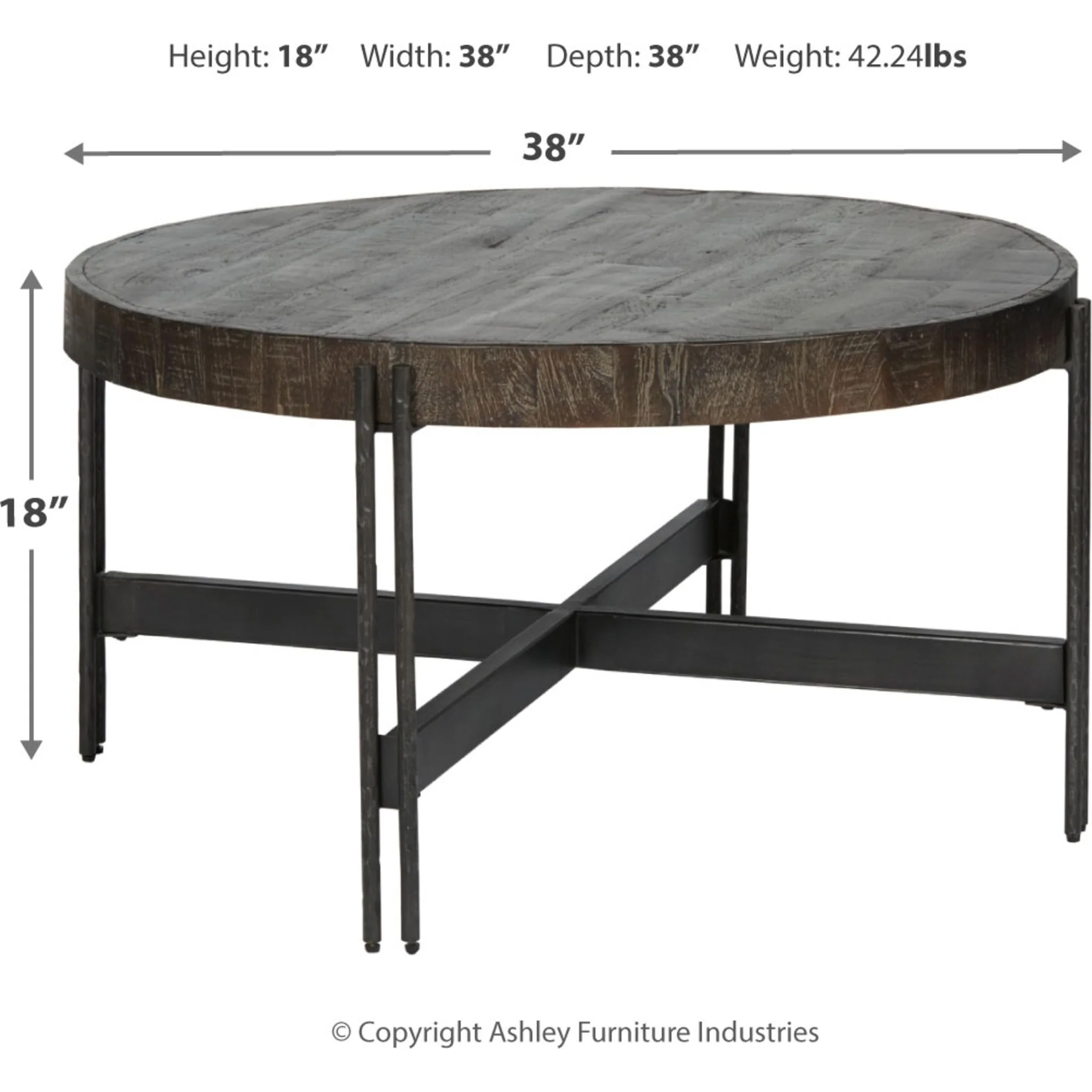 Jillenhurst Round Cocktail Table - Image 4