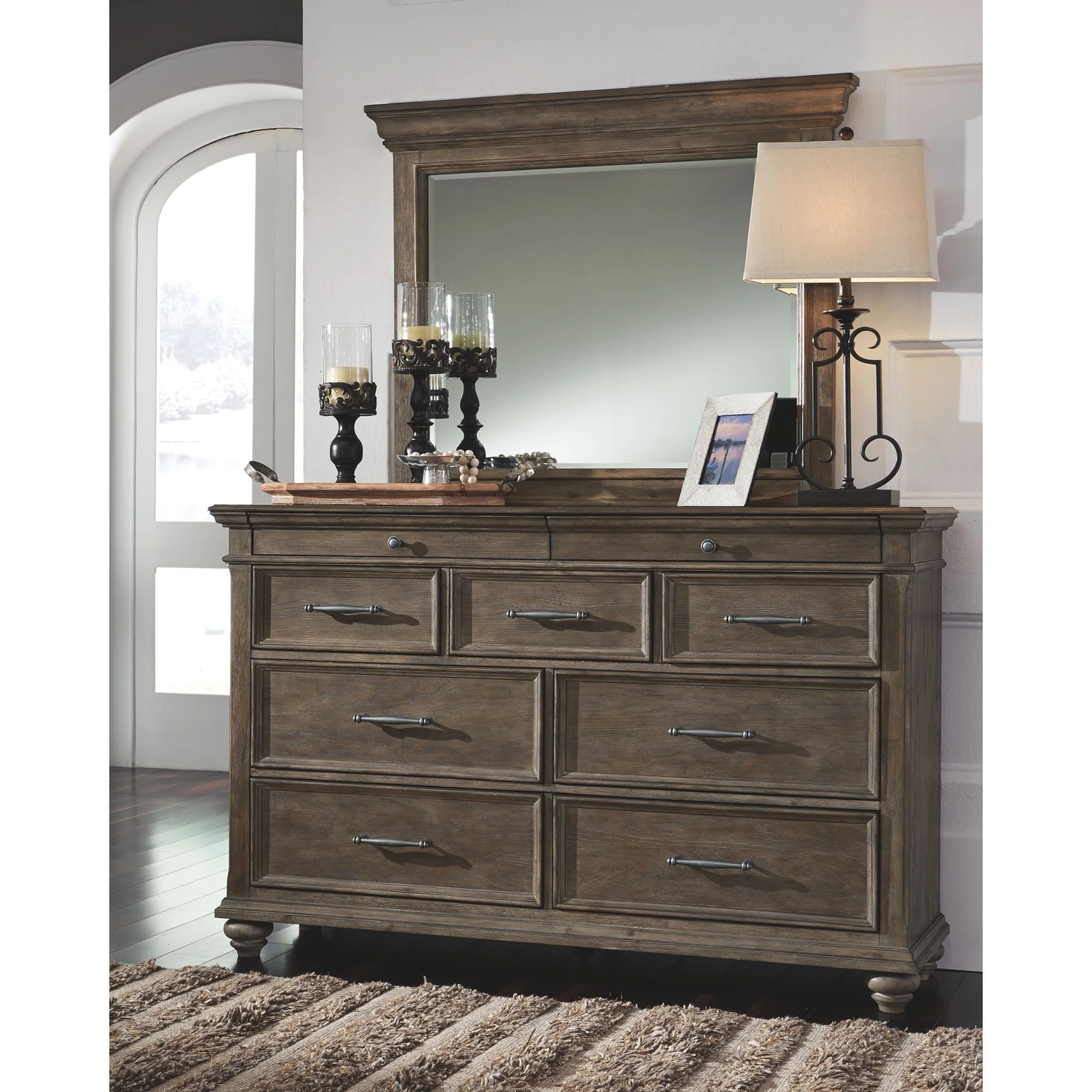 Johnelle-Exclusive Dresser and Mirror - Image 2
