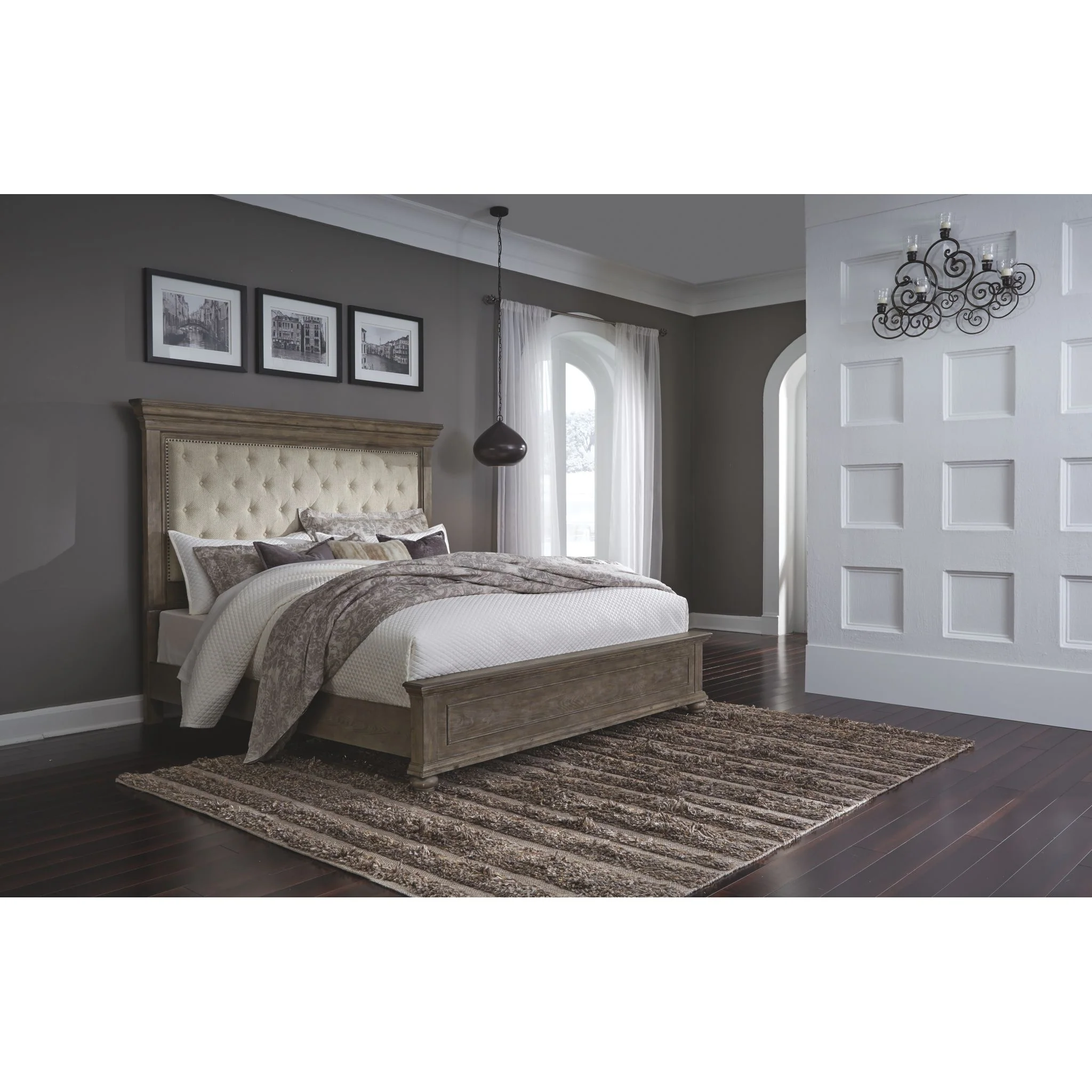 Johnelle-Exclusive Upholstered Bed - Image 2