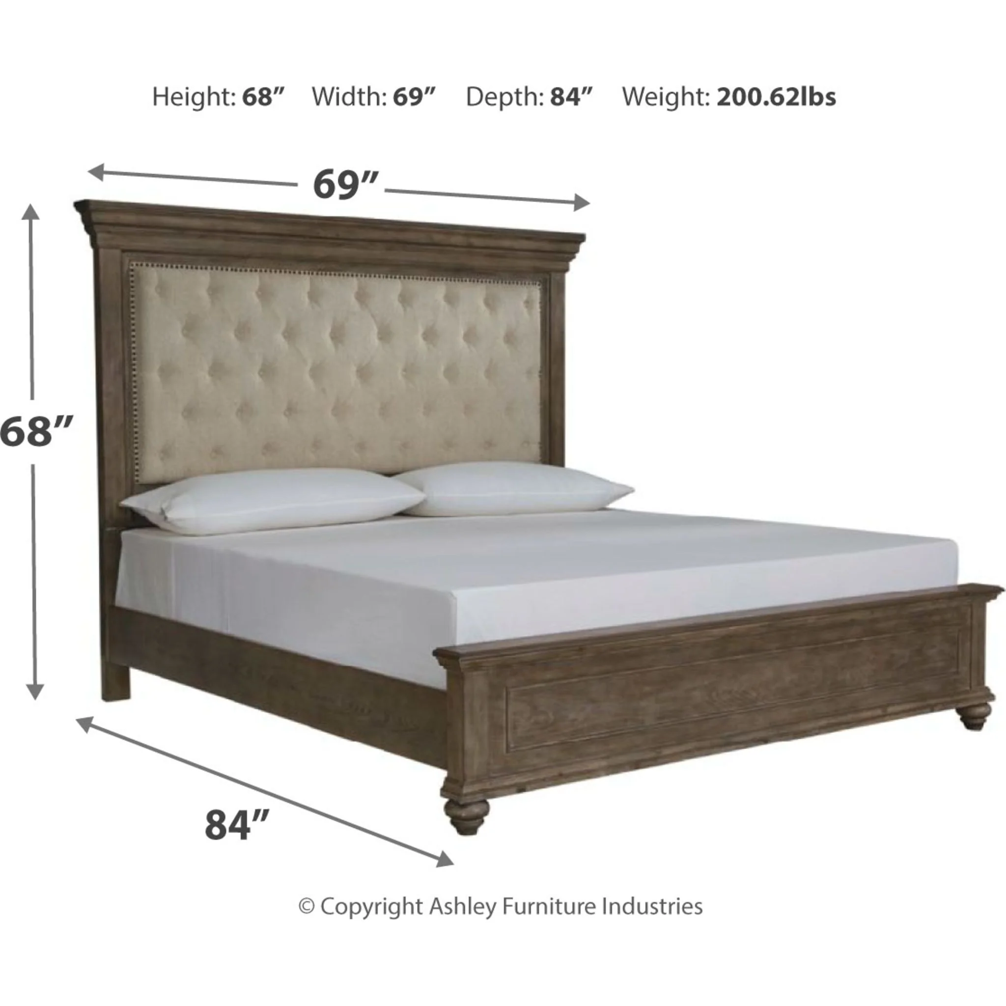 Johnelle-Exclusive Upholstered Bed - Image 5