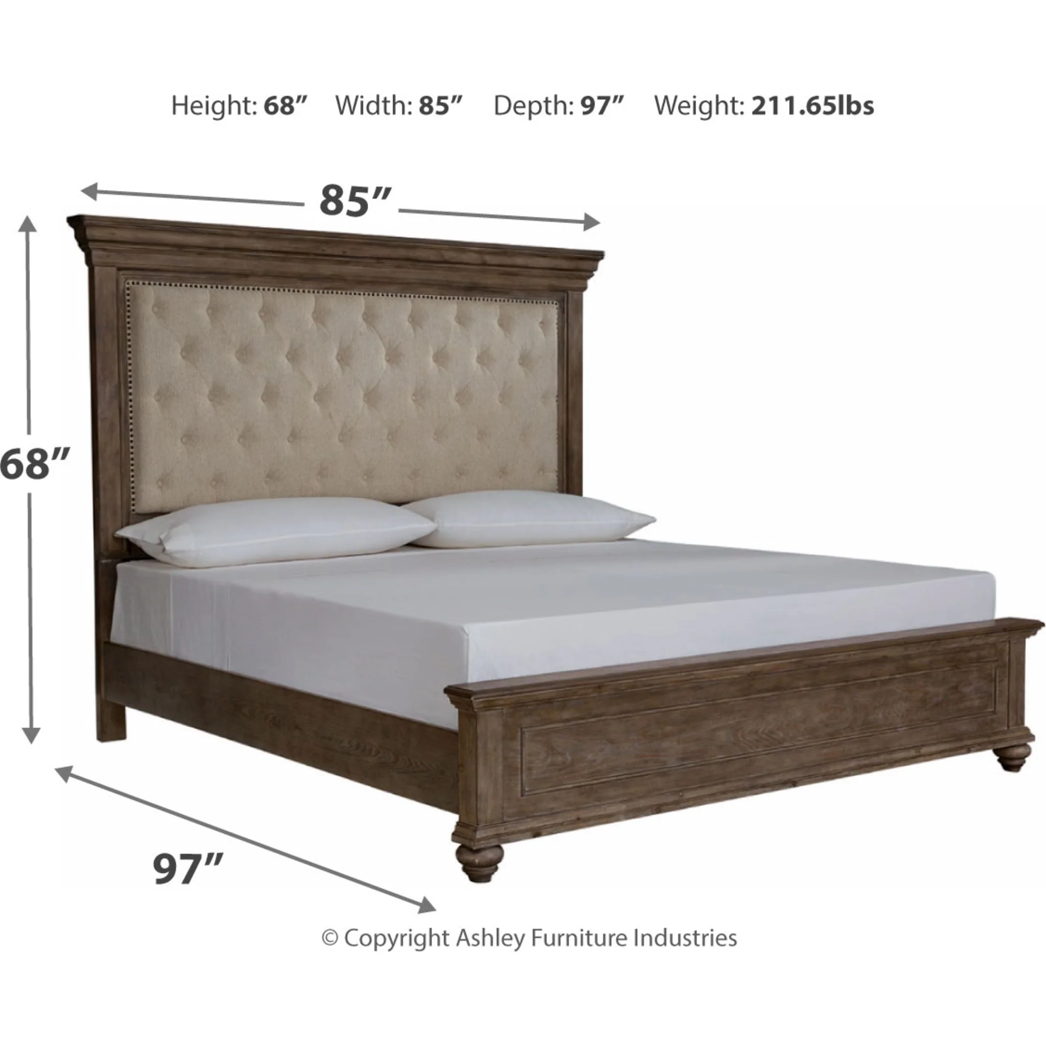 Johnelle-Exclusive Upholstered Bed - Image 9