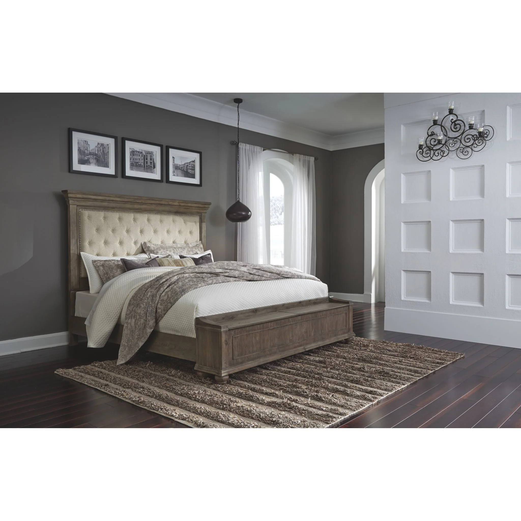 Johnelle-Exclusive Upholstered Storage Bed - Image 2