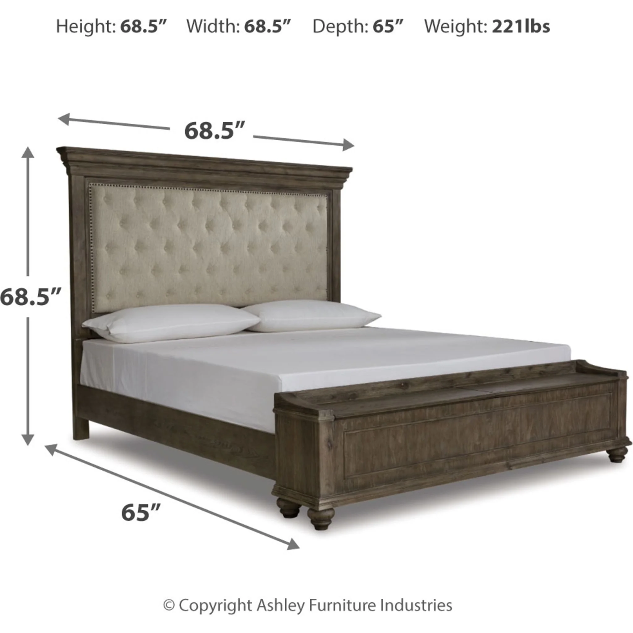Johnelle-Exclusive Upholstered Storage Bed - Image 4