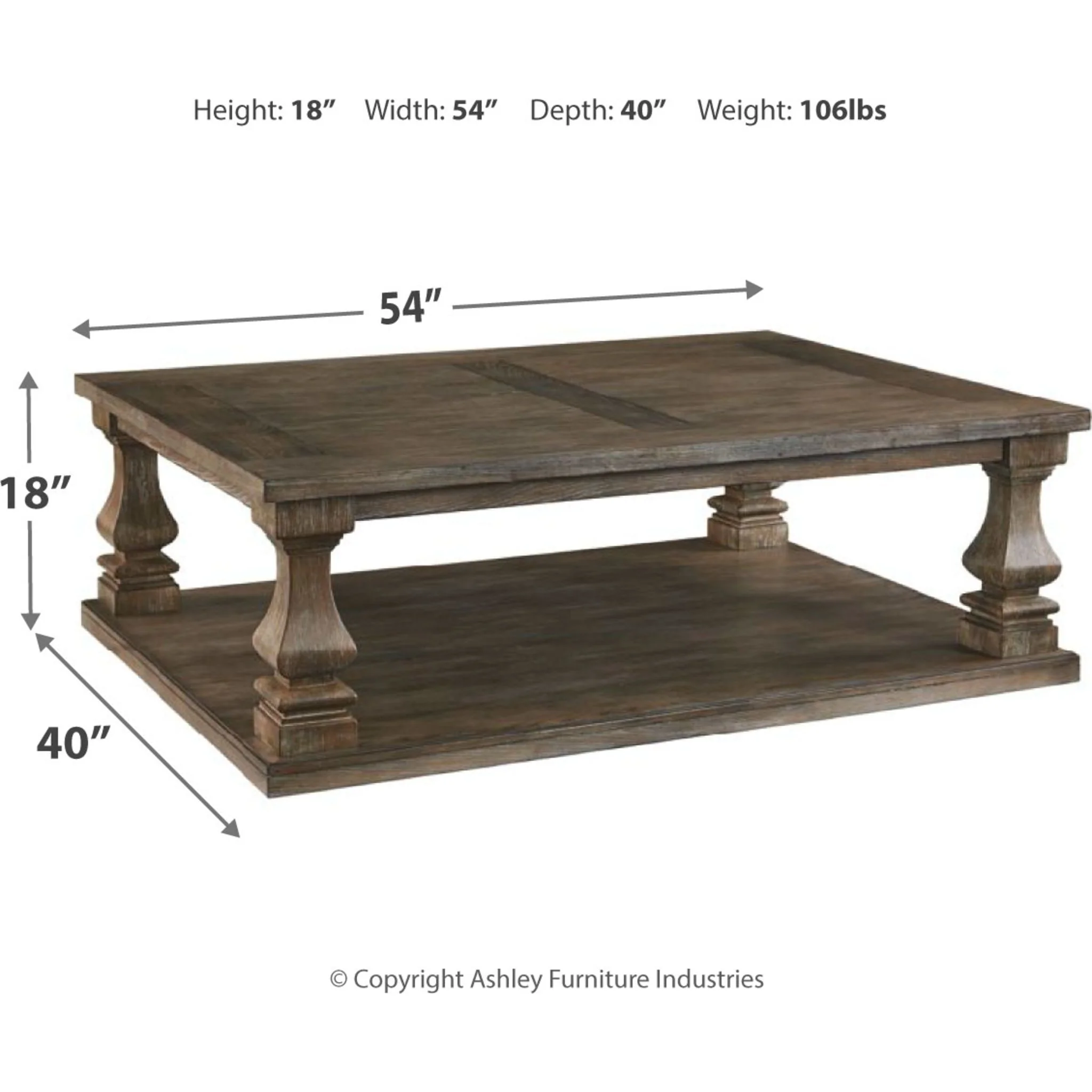 Johnelle Rectangle Coffee Table - Image 7