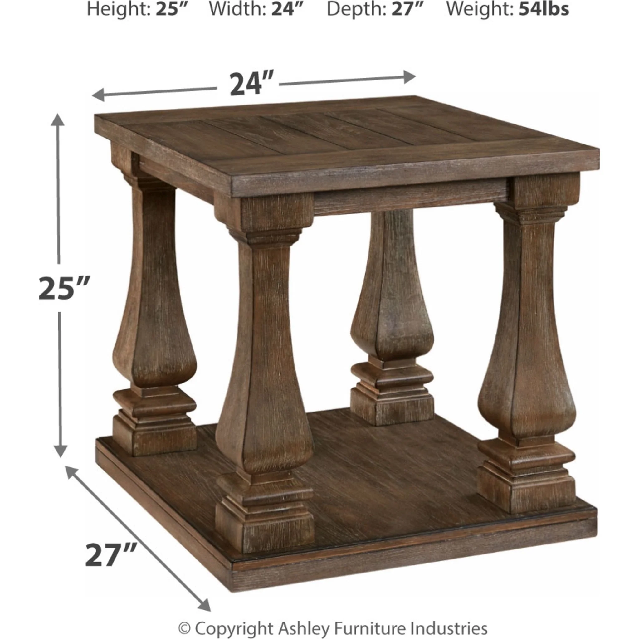 Johnelle Rectangle End Table - Image 4