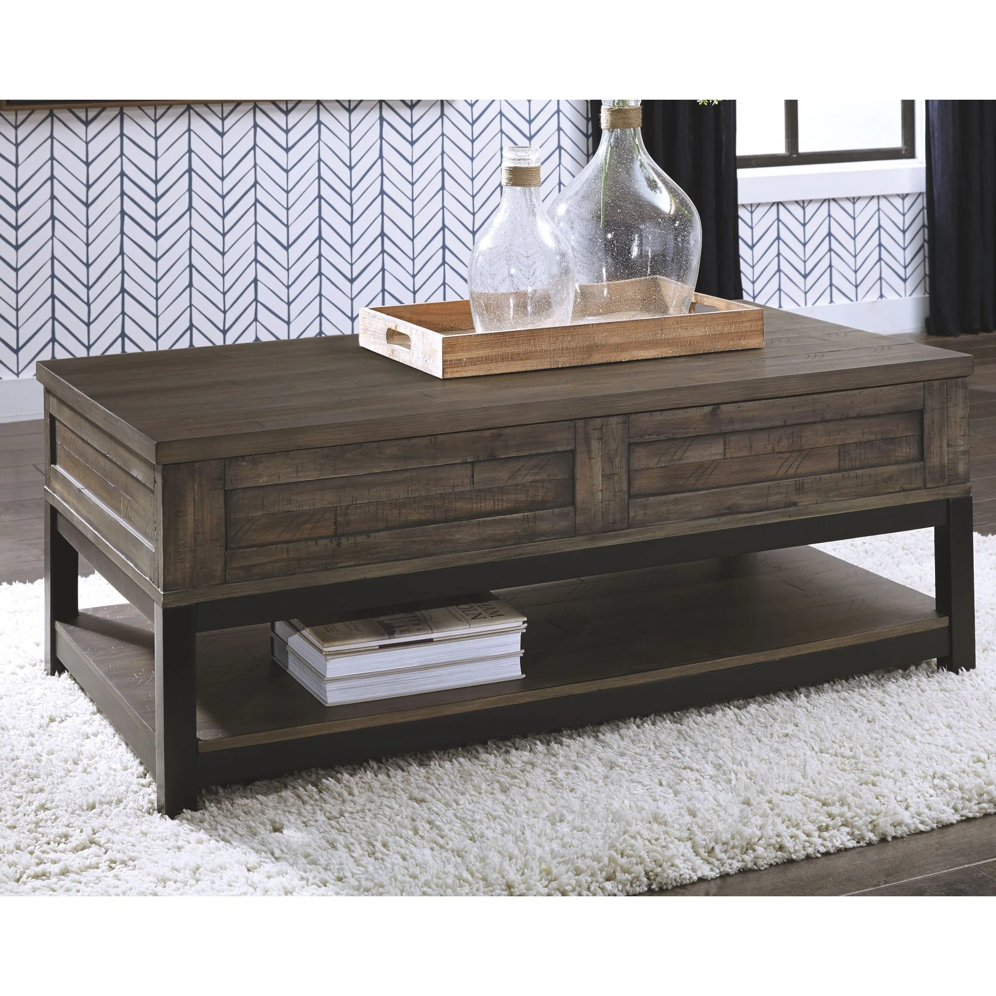 Johurst Rect Lift Top Coffee Table - Image 2