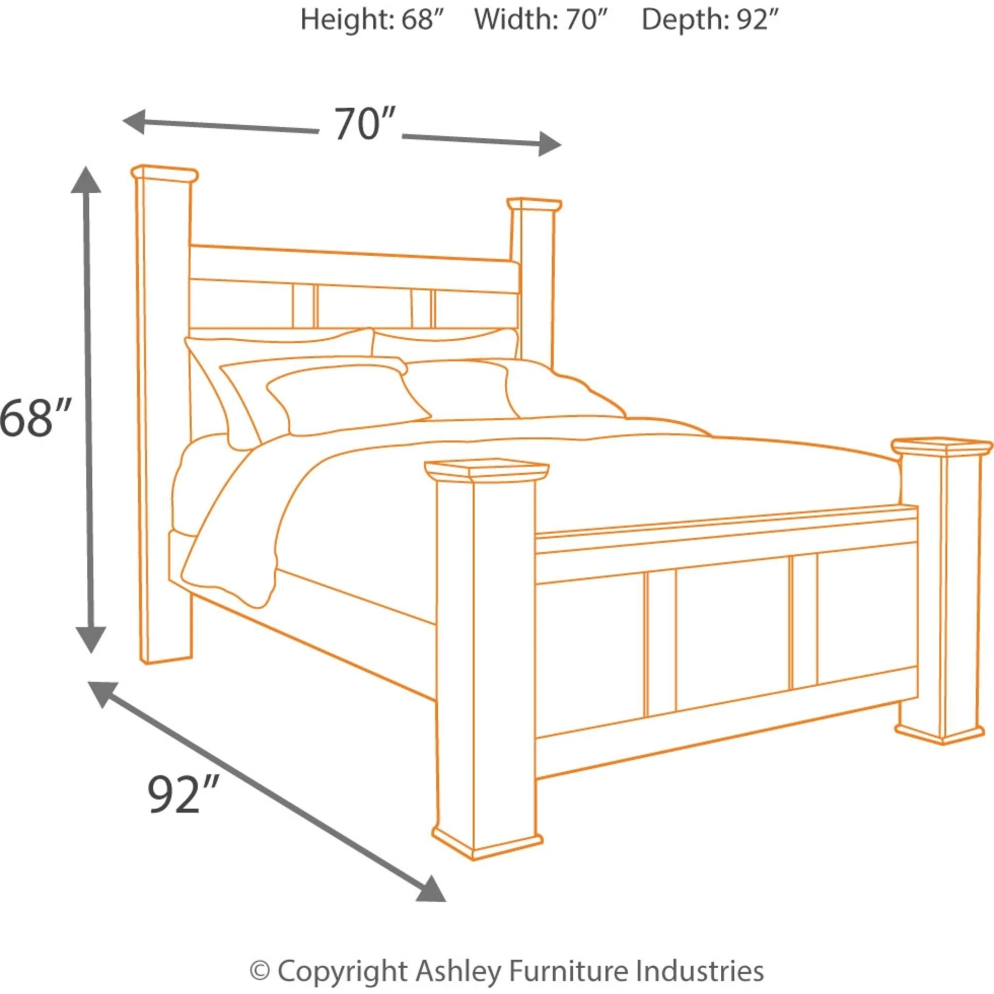 Juararo 5 Piece Poster Bedroom - Image 6